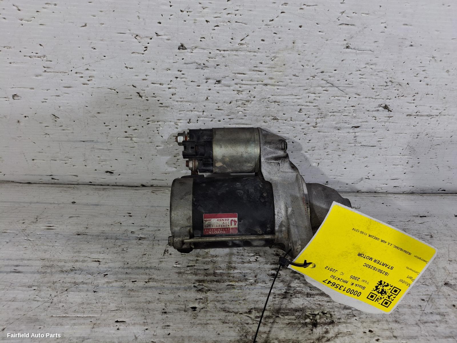 2005-2014 Lexus Is250/is250c Starter