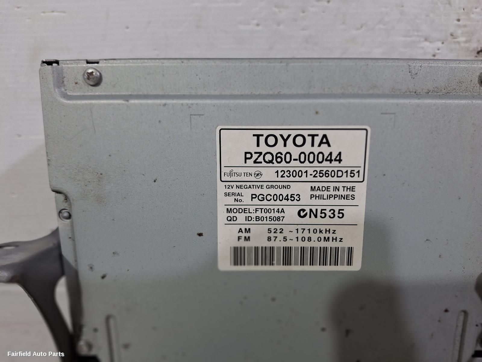 2005-2016 Toyota Yaris Radio Cd Dvd Sat Tv