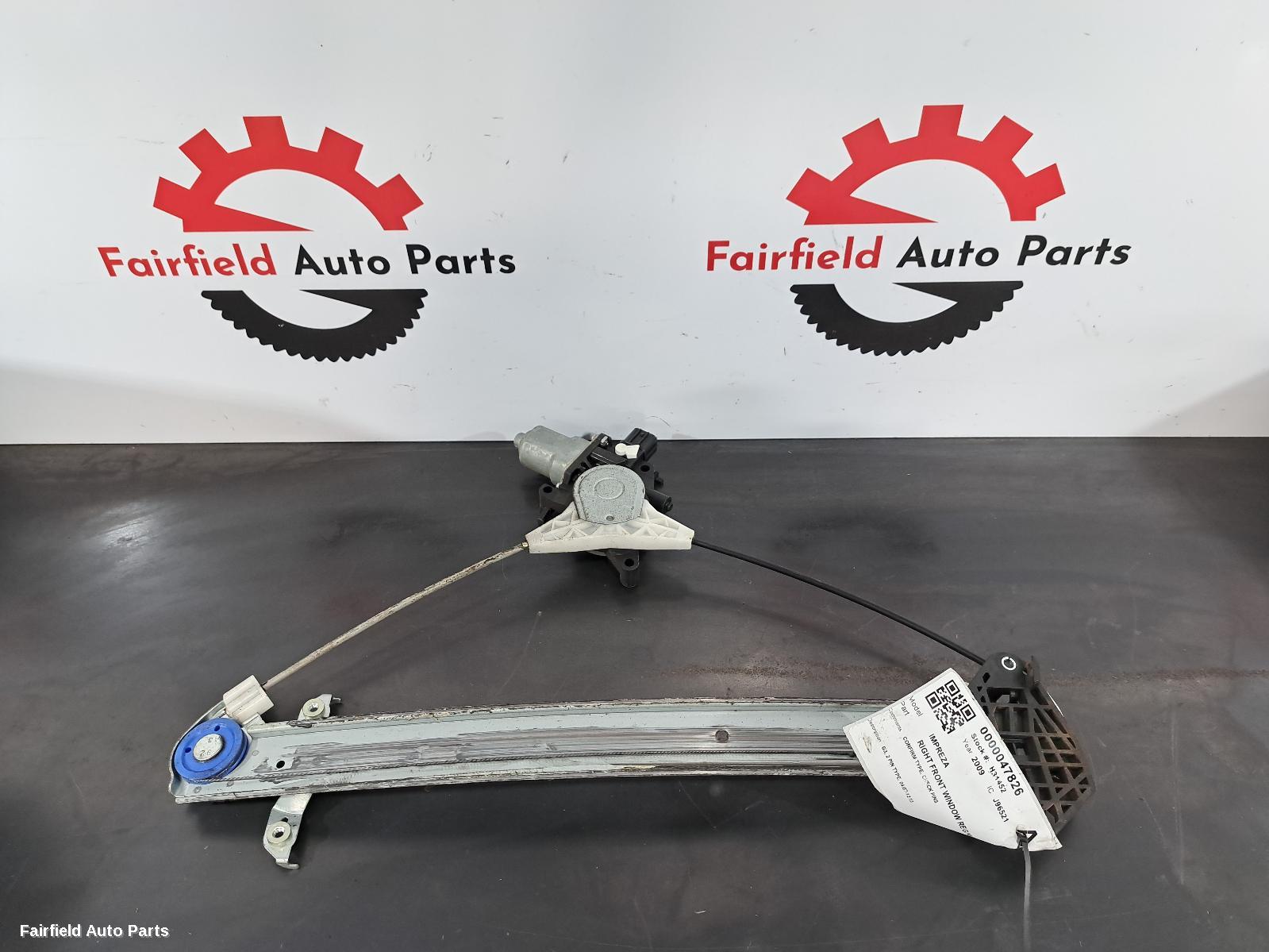 2007-2013 Subaru Impreza Right Front Door Window