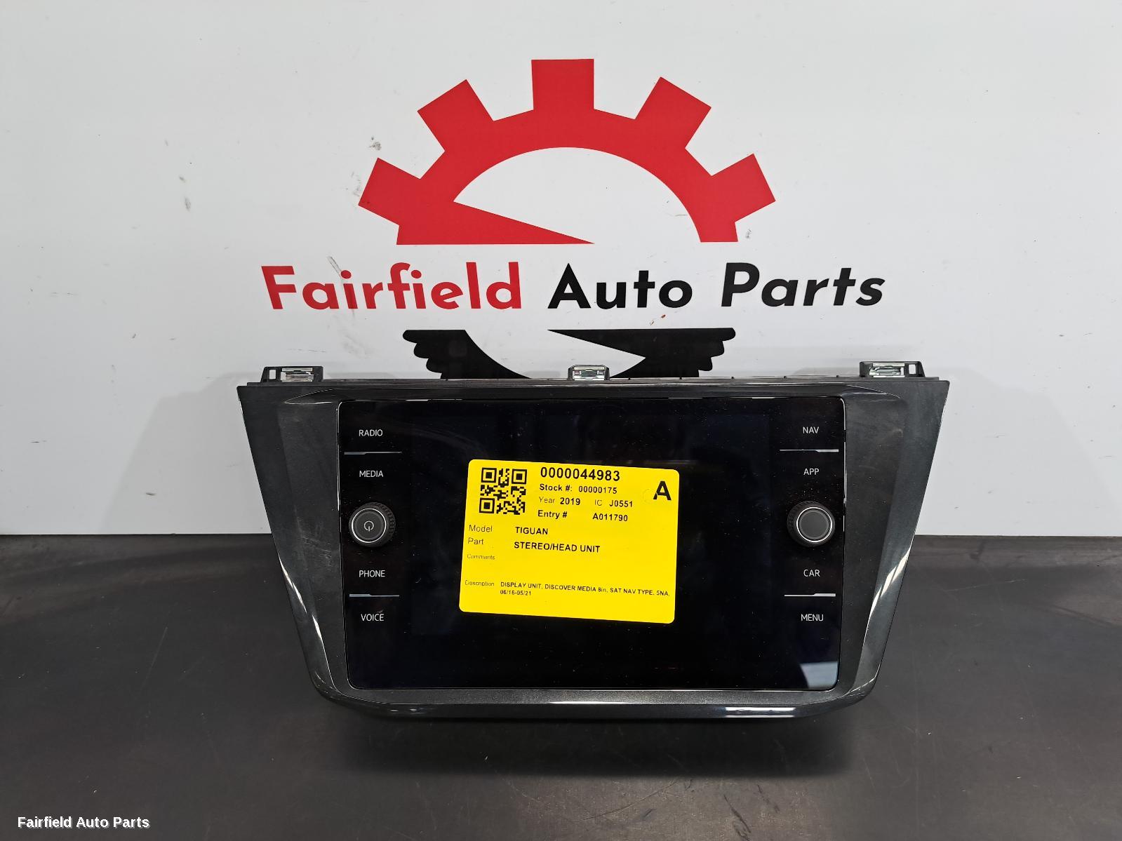 2016-2021 Volkswagen Tiguan Radio Cd Dvd Sat Tv