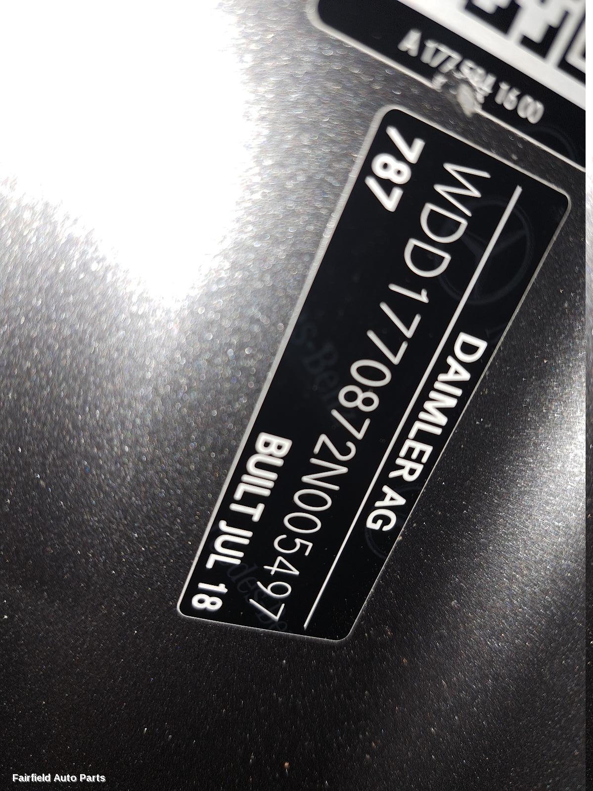 2018 Mercedes A Class Right Taillight