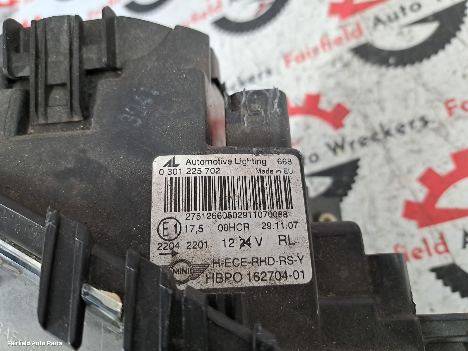 2008 Mini Cooper Right Headlamp