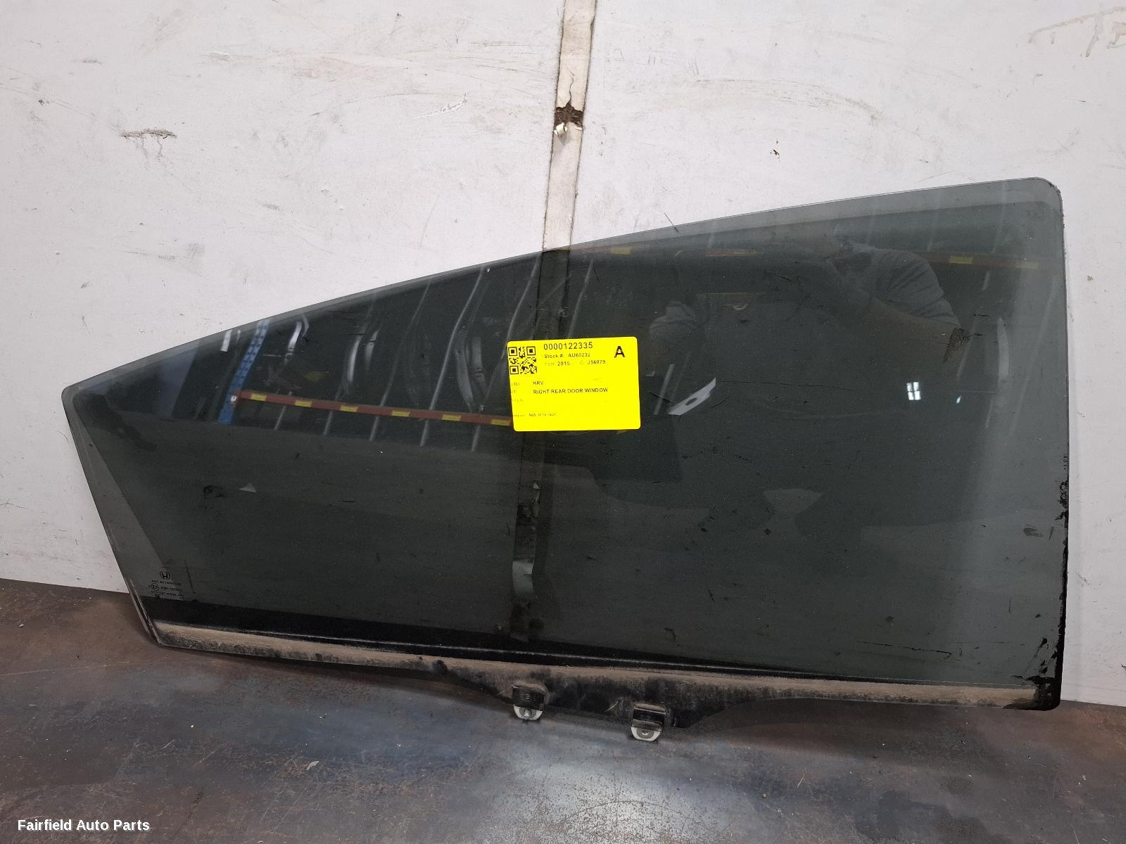 2014-2021 Honda Hrv Right Rear Door Window