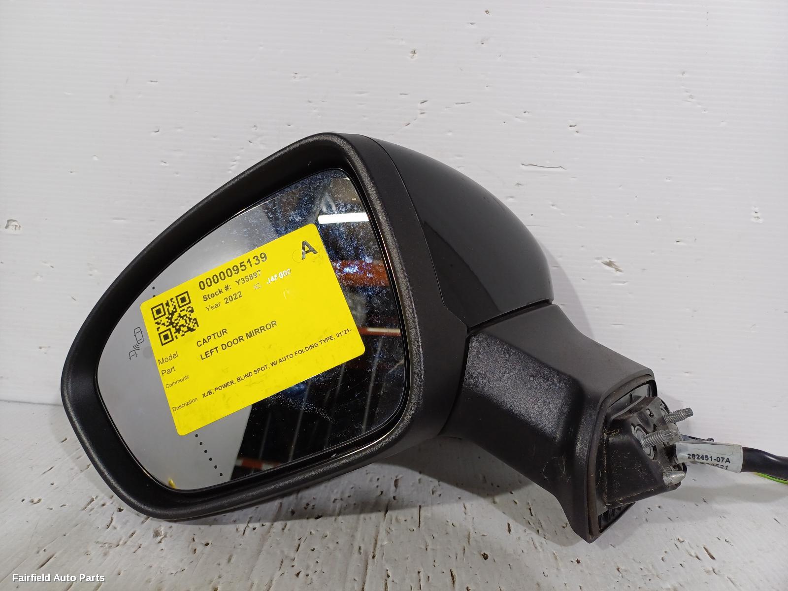 2021-2023 Renault Captur Left Door Mirror