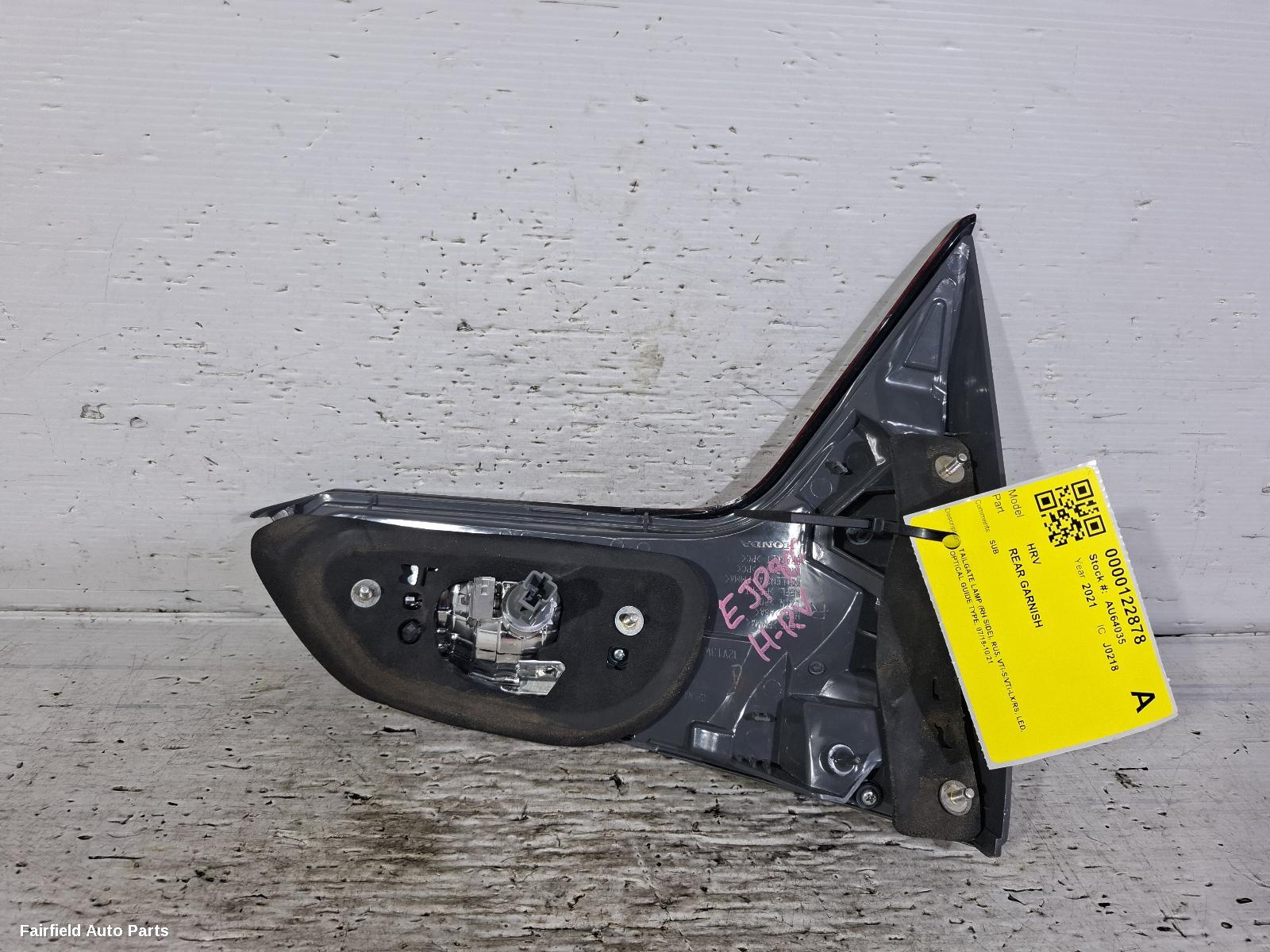 2018-2021 Honda Hrv Rear Garnish
