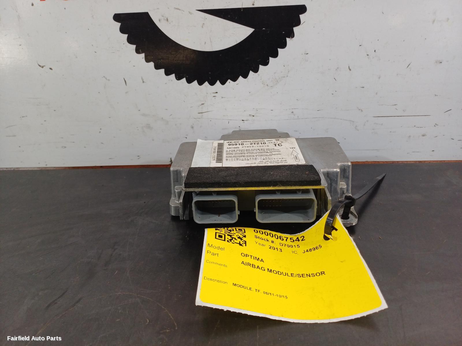 2011-2015 Kia Optima Airbag Module Sensor
