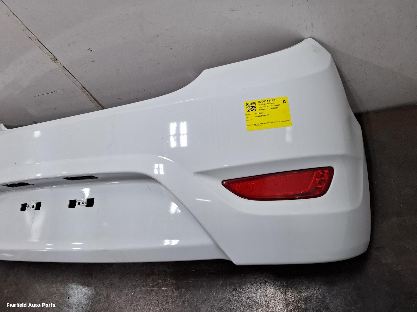 2011-2019 Hyundai Accent Rear Bumper