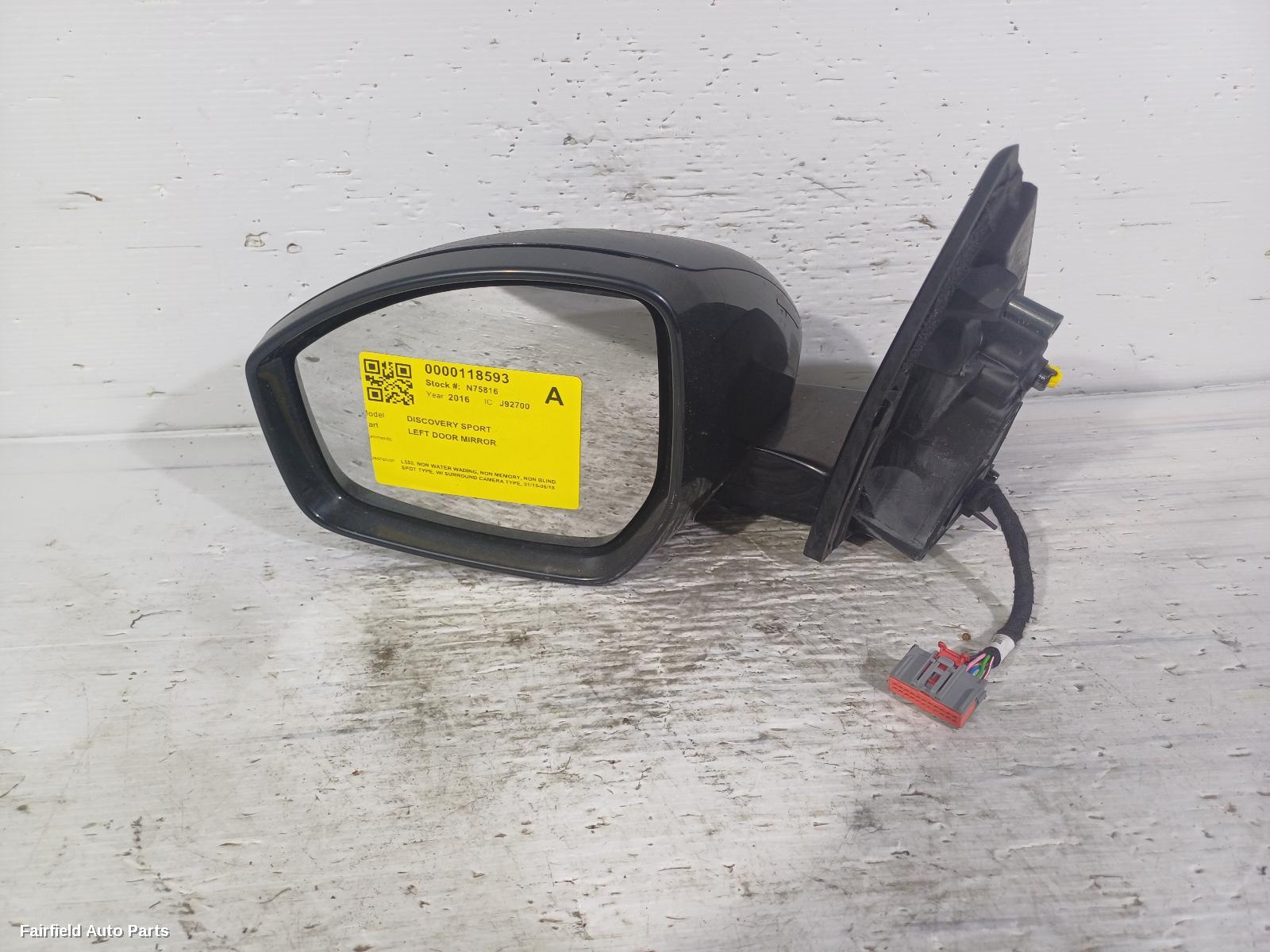 2015-2019 Land Rover Discovery Sport Left Door Mirror