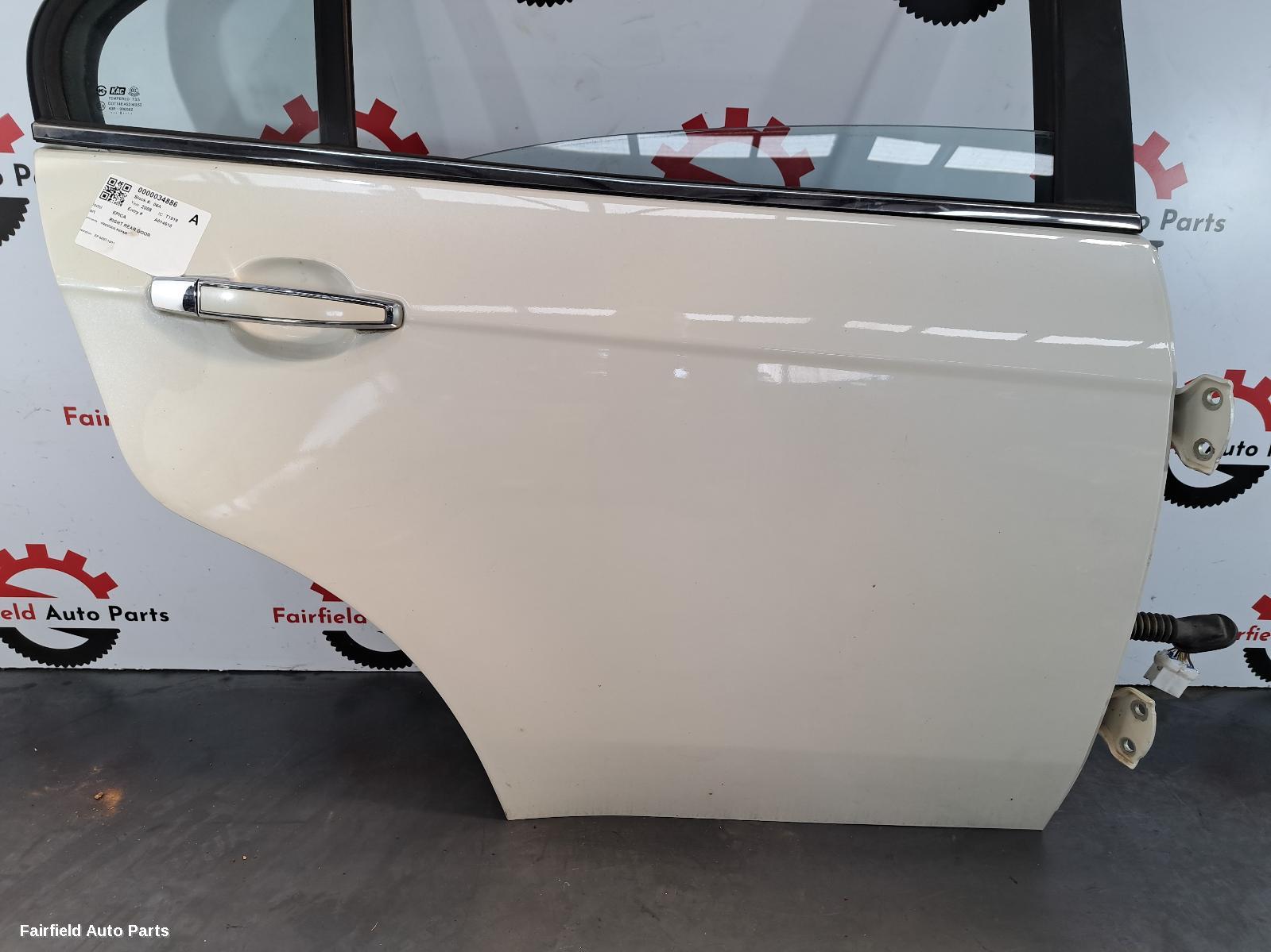 2007-2011 Holden Epica Right Rear Door Sliding