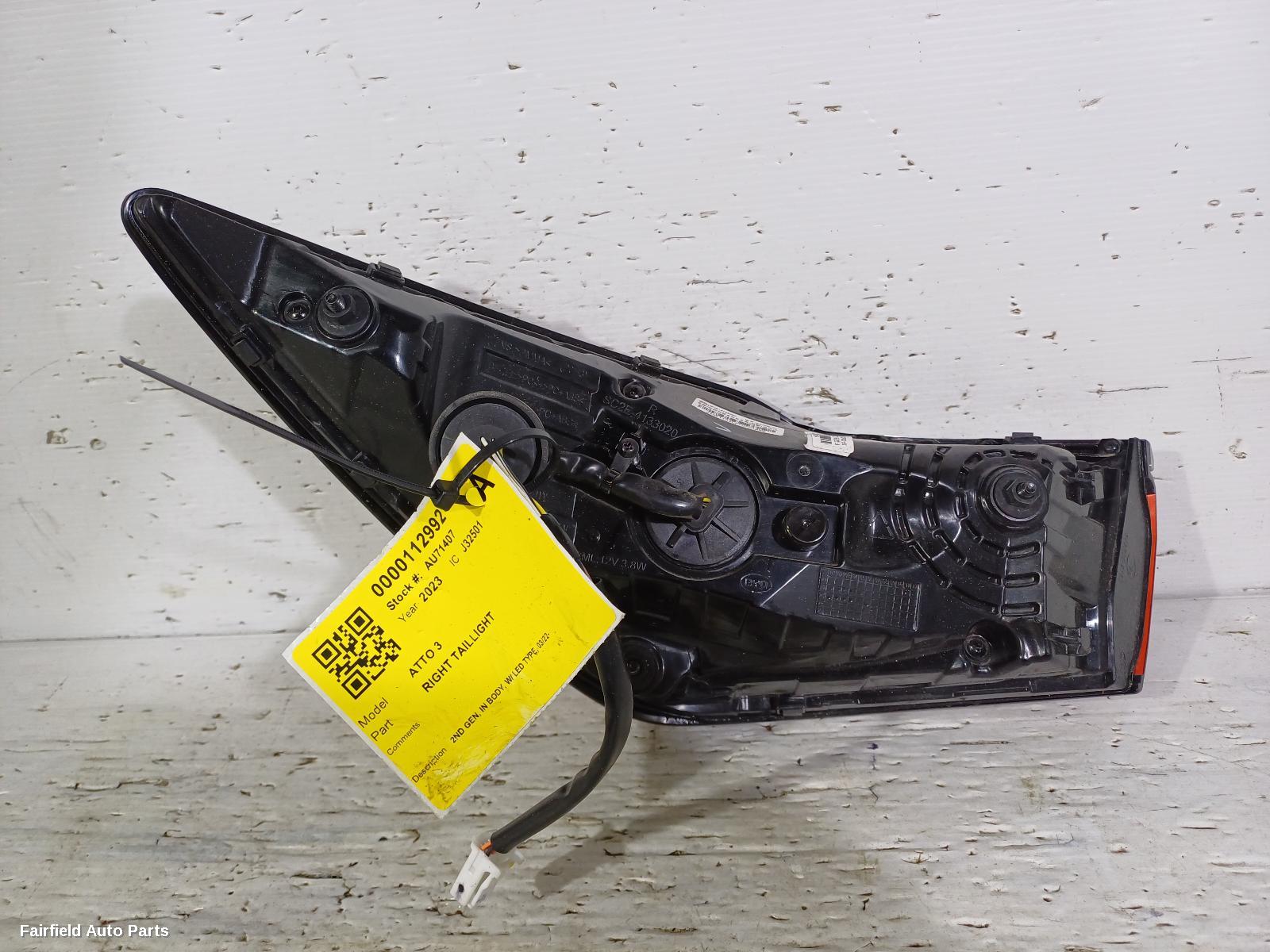 2022-2025 Byd Atto 3 Right Taillight