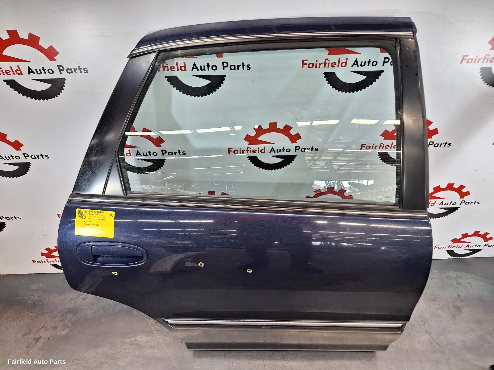 2000-2005 Toyota Avalon Right Rear Door Sliding