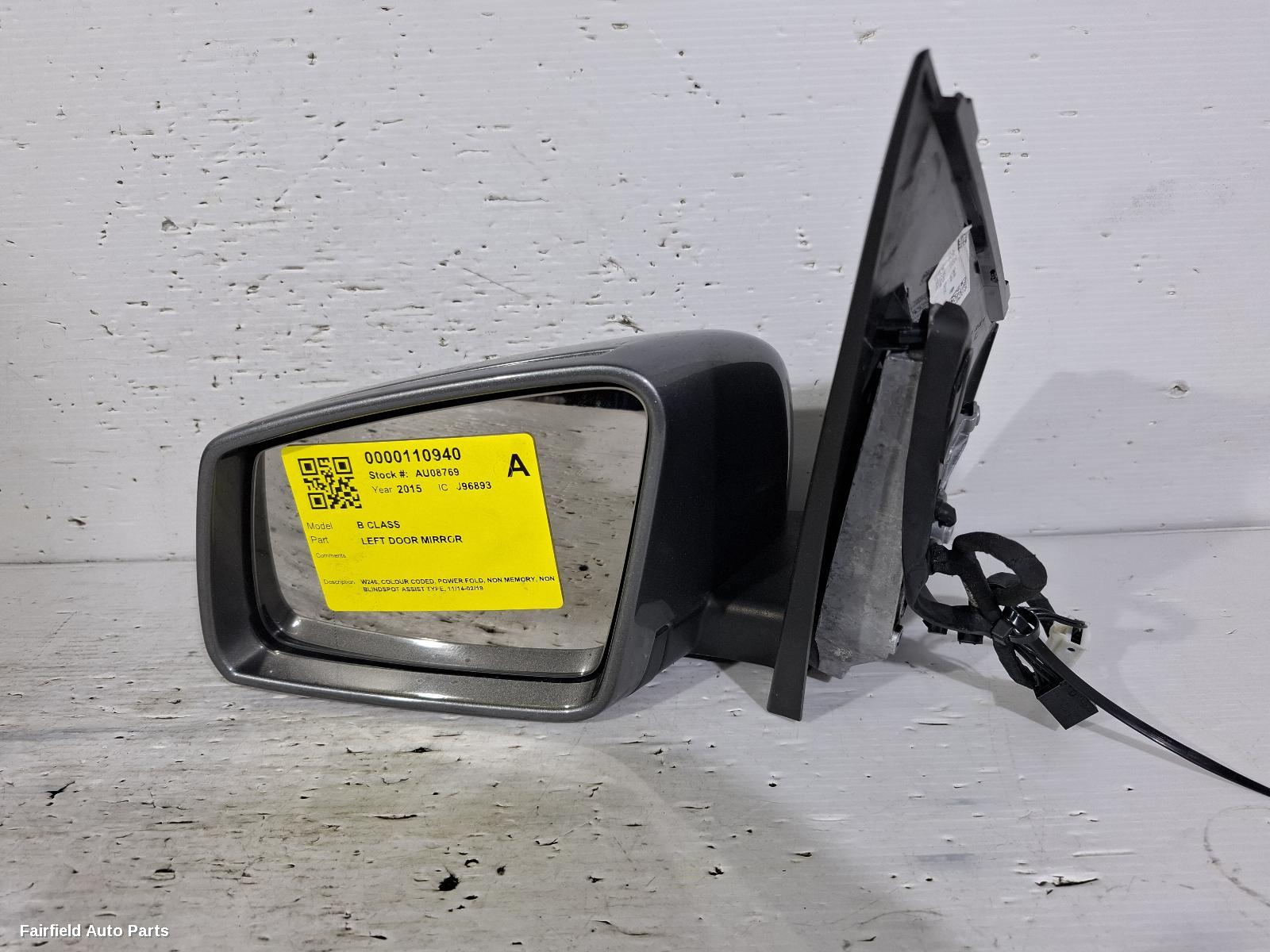2014-2019 Mercedes B Class Left Door Mirror