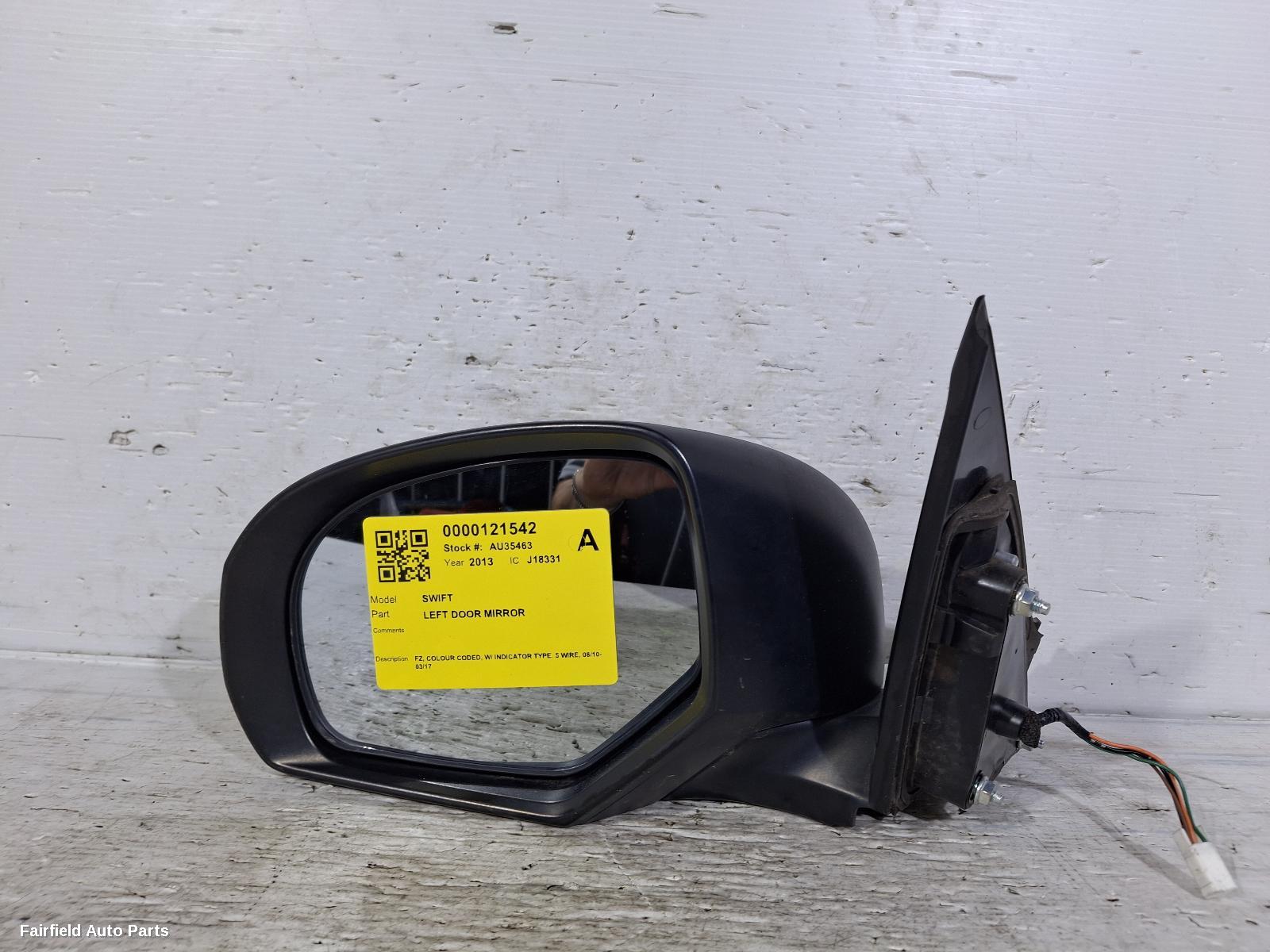 2010-2017 Suzuki Swift Left Door Mirror