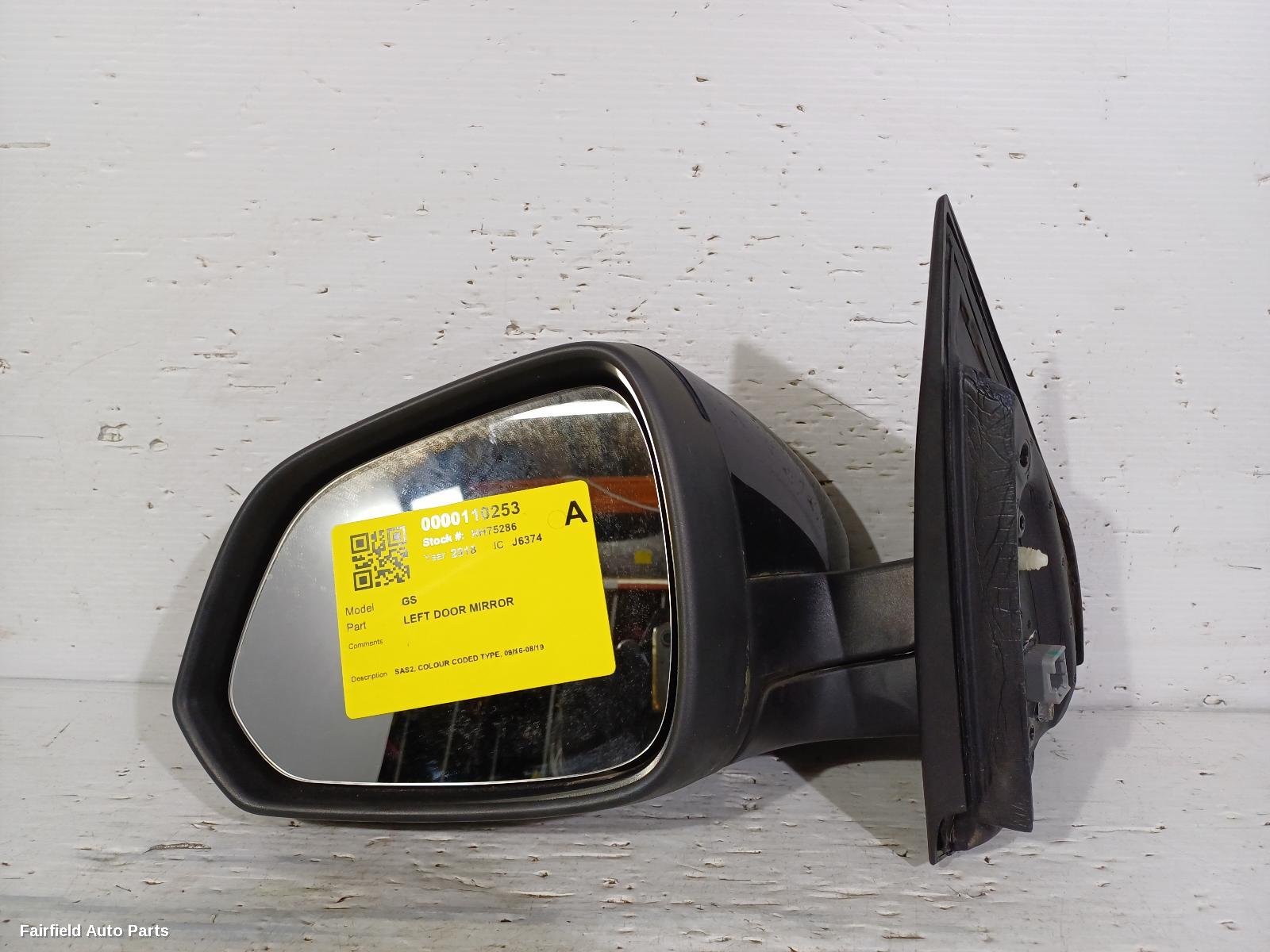 2016-2019 Mg Gs Left Door Mirror