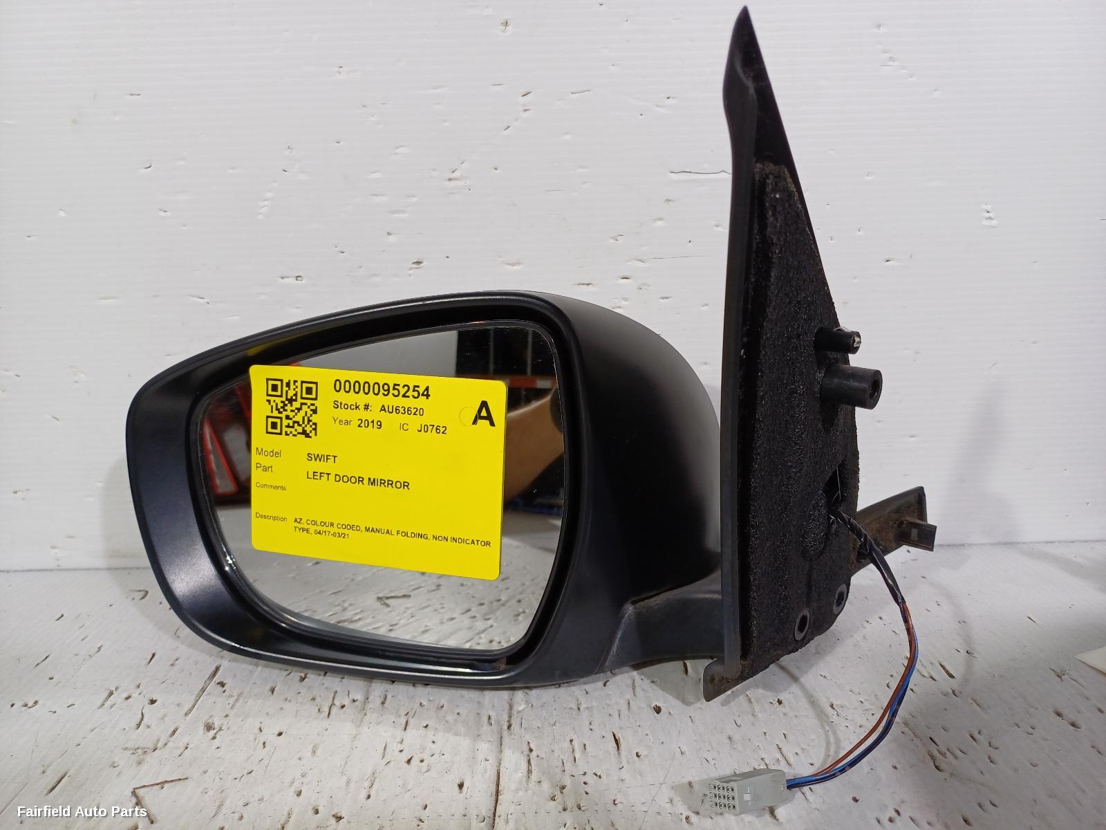 2017-2021 Suzuki Swift Left Door Mirror