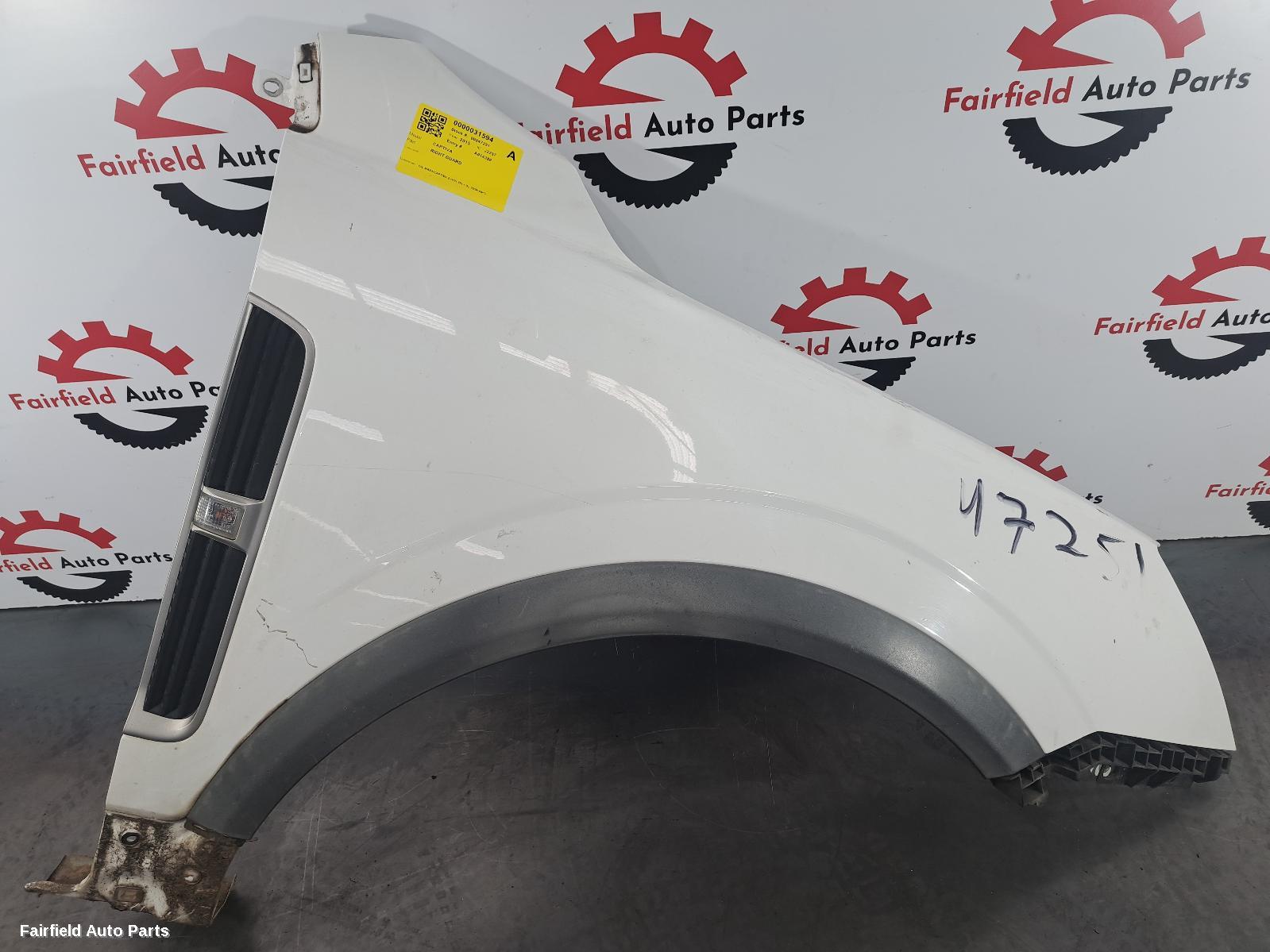 2015 Holden Captiva Right Guard