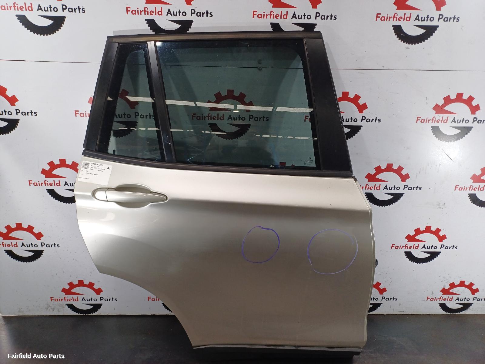 2009-2017 Bmw X3 Right Rear Door Sliding