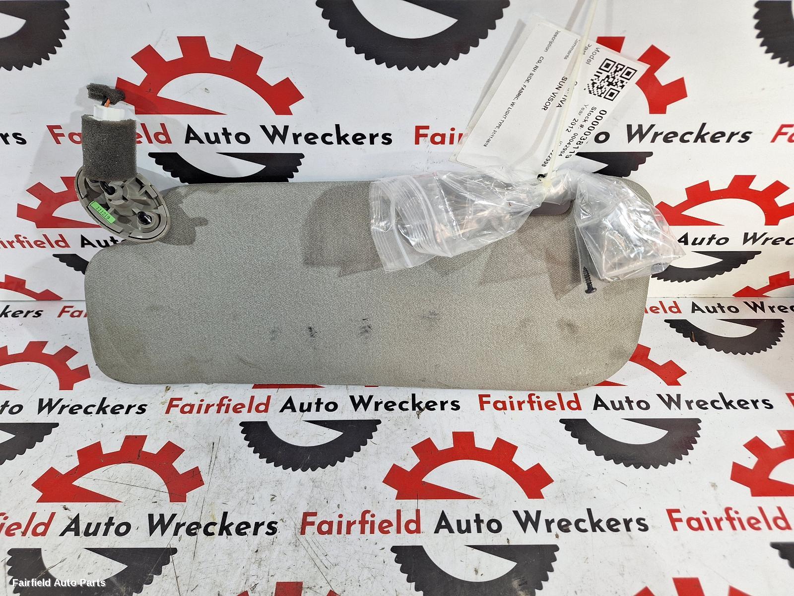 2012 Holden Captiva Sunvisor