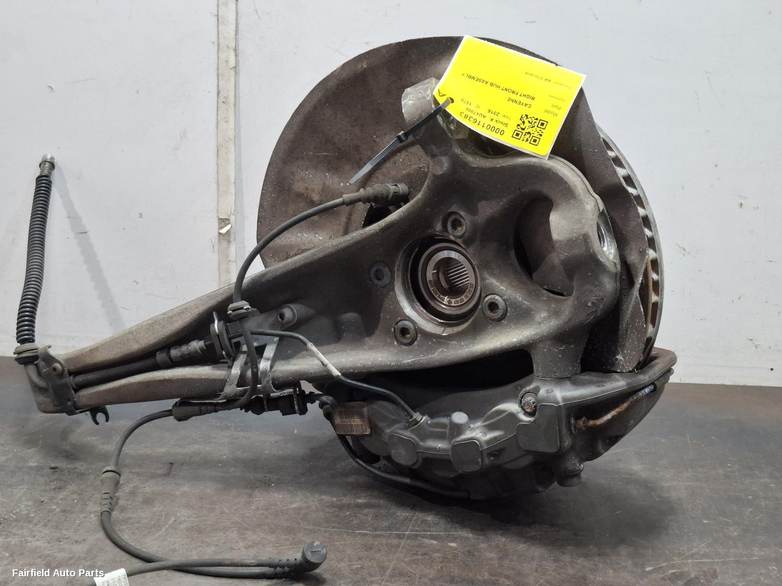 2010-2018 Porsche Cayenne Right Front Hub Assembly