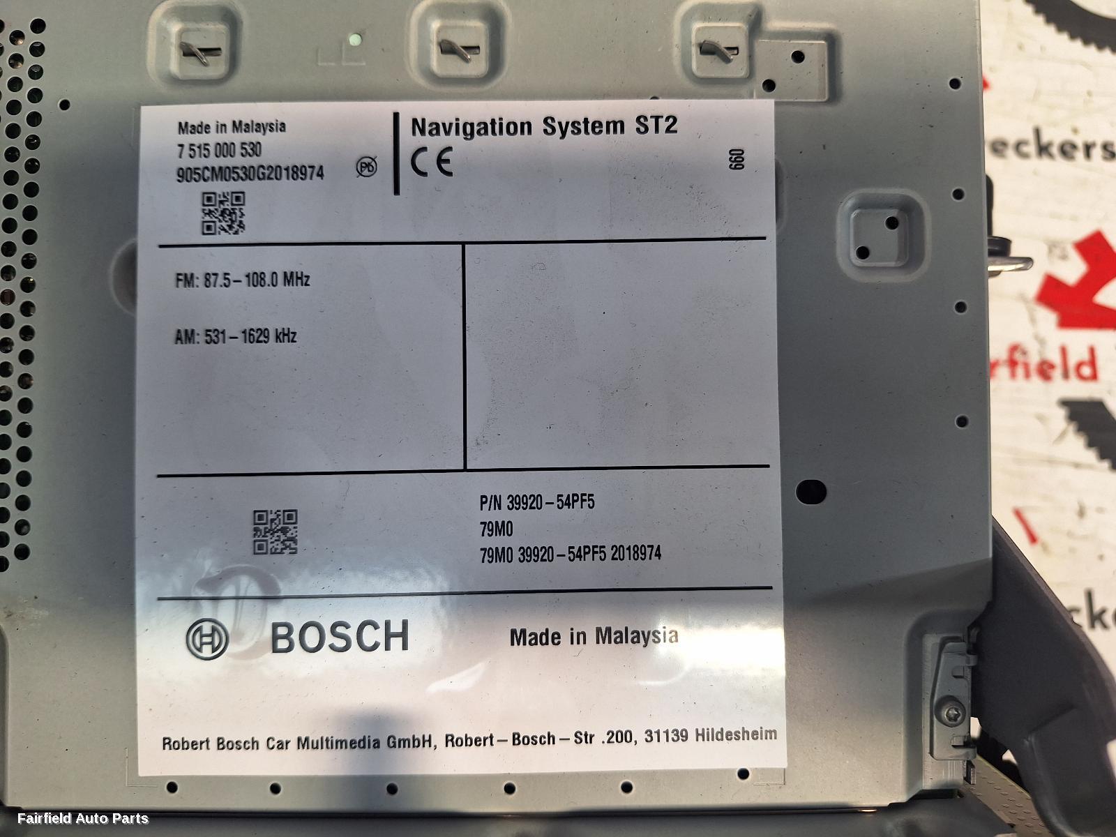 2015-2022 Suzuki Vitara Radio Cd Dvd Sat Tv