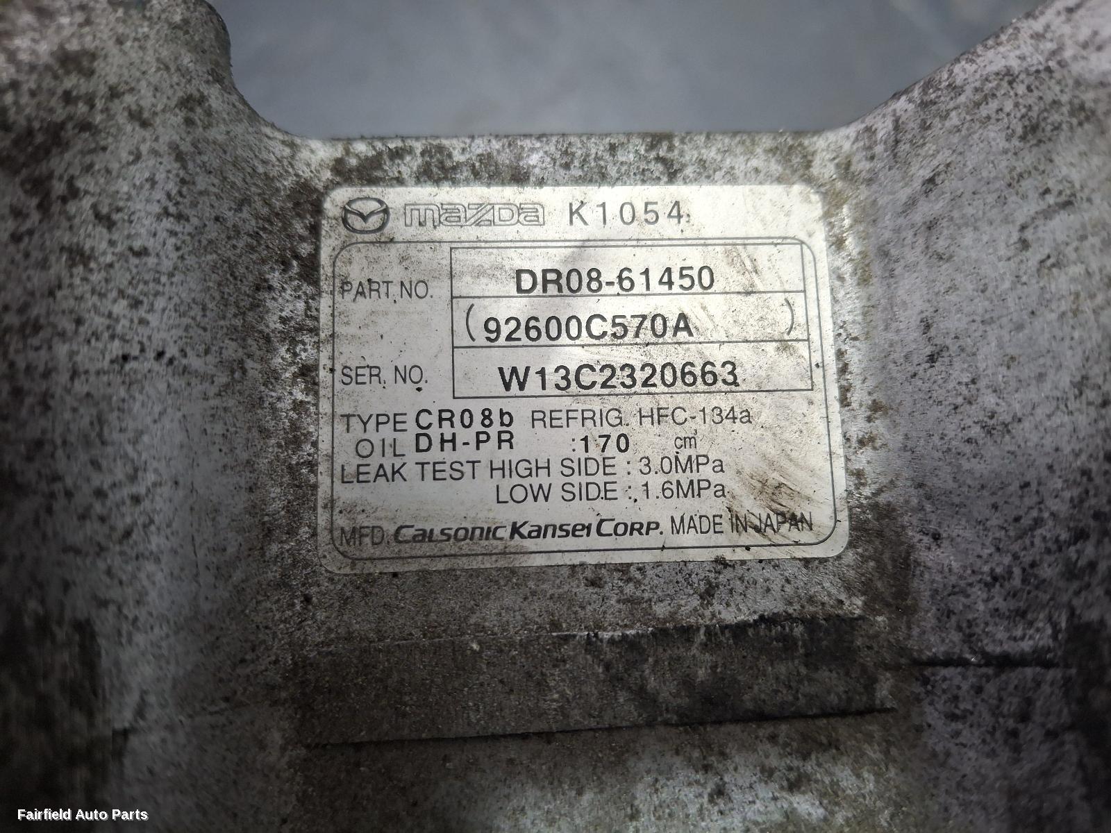 2007-2014 Mazda 2 A C Compressor