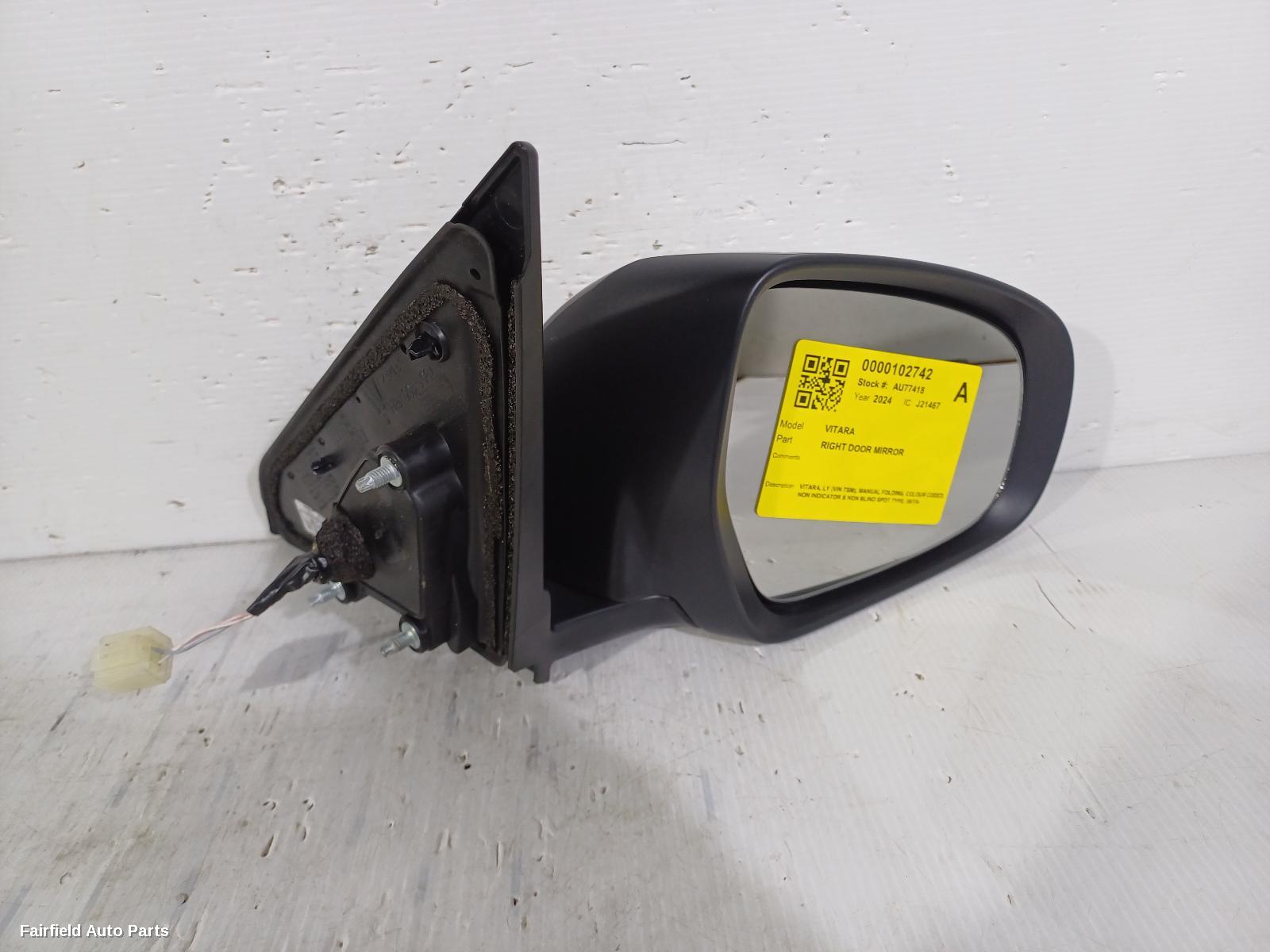 2015-2025 Suzuki Vitara Right Door Mirror
