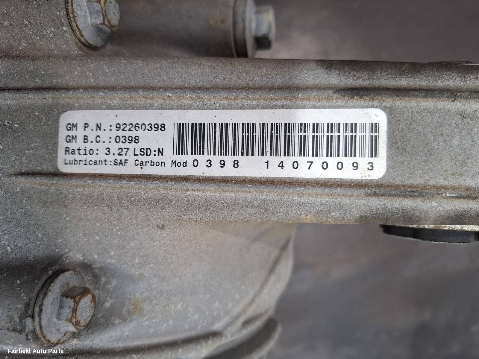 2013-2017 Holden Commodore Differential Centre