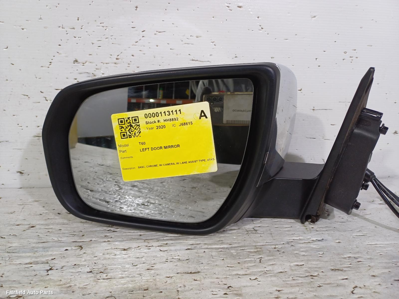 2017-2025 Ldv T60 Left Door Mirror