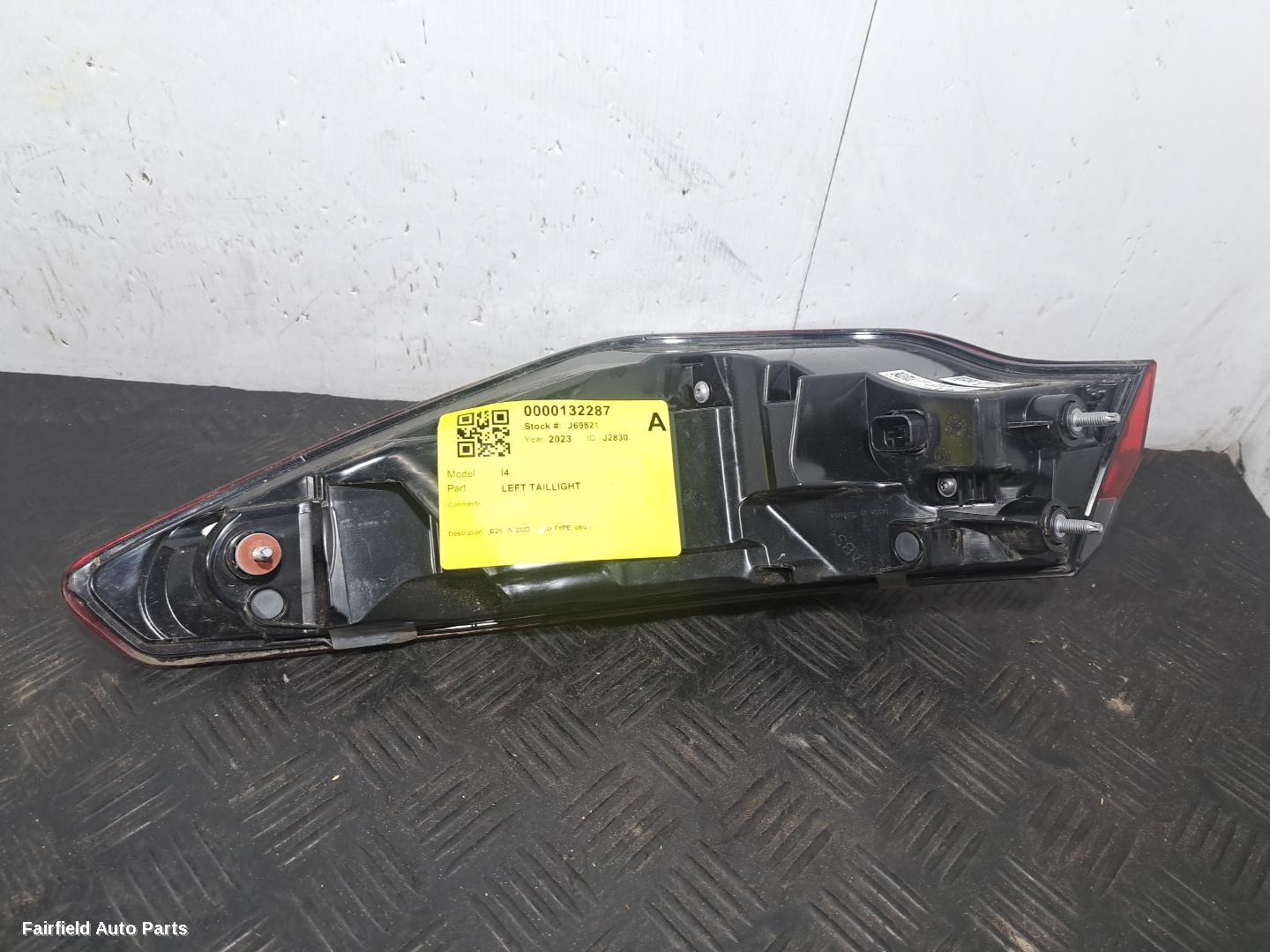 2021-2024 Bmw I4 Left Taillight