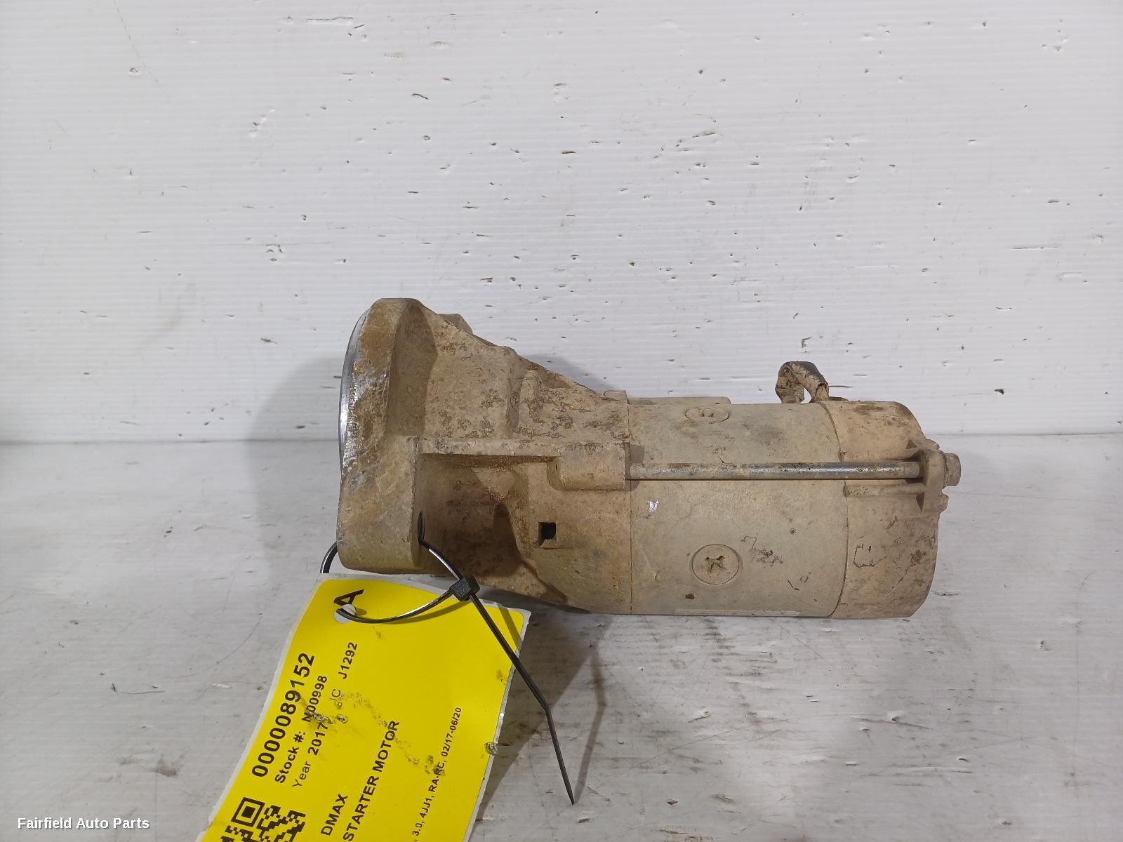 2017-2020 Isuzu Dmax Starter