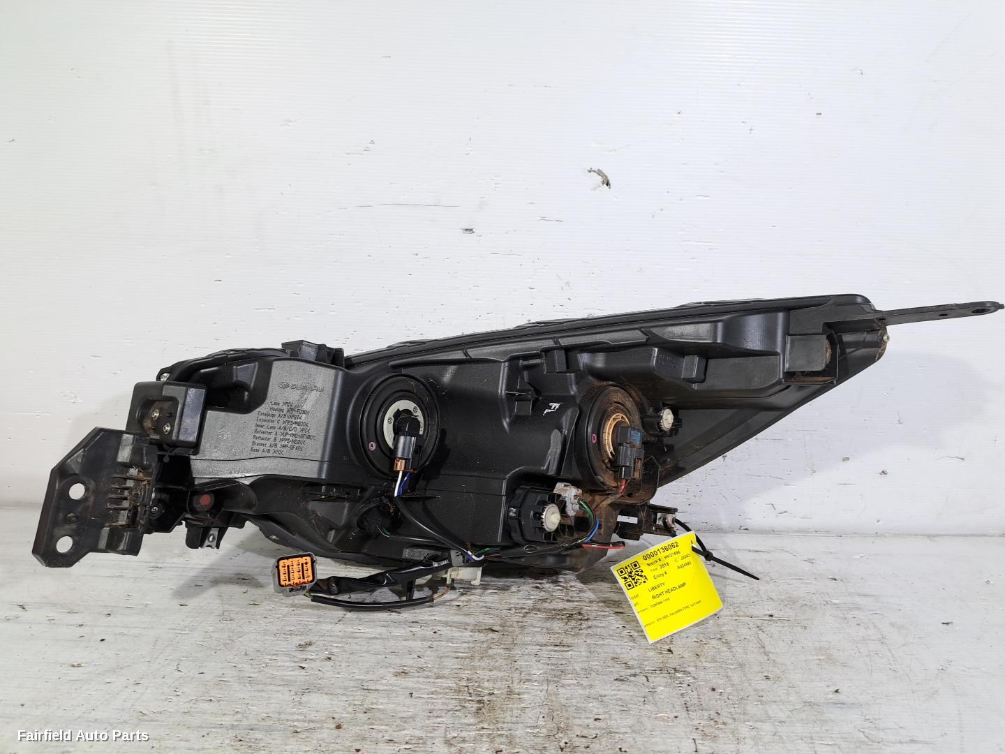 2017-2021 Subaru Liberty Right Headlamp
