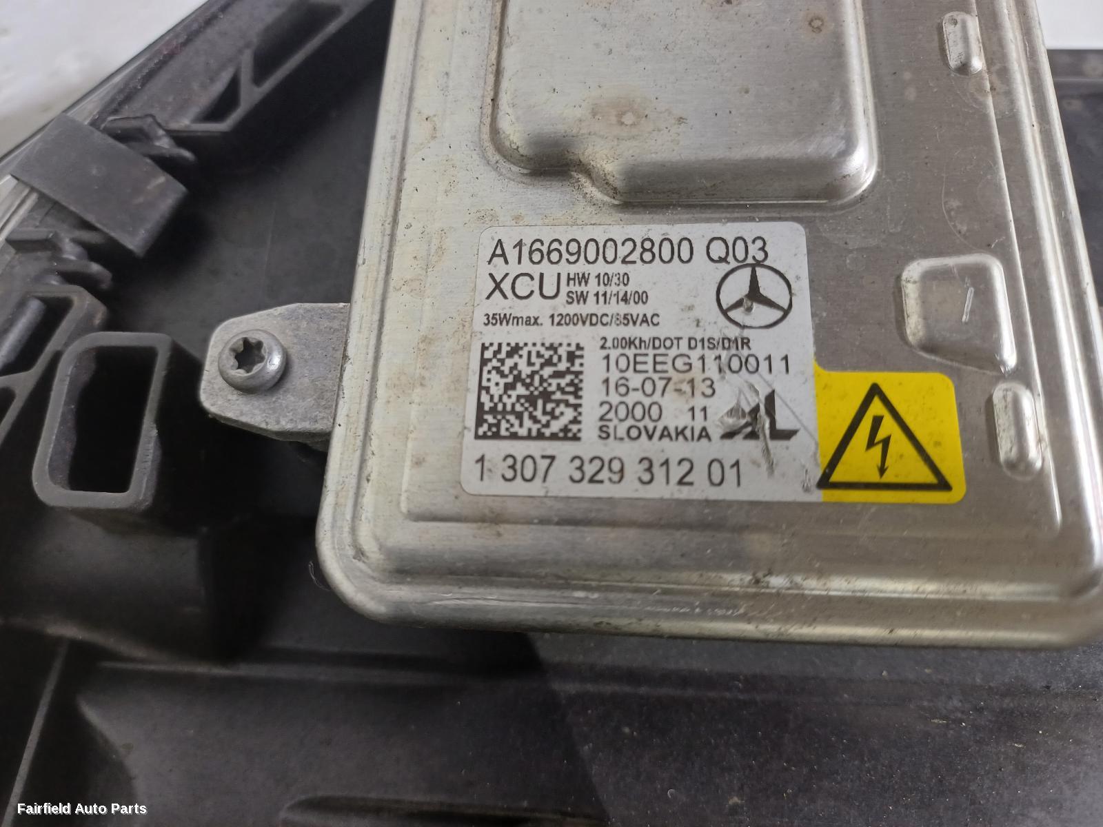 2011-2015 Mercedes C Class Left Headlamp