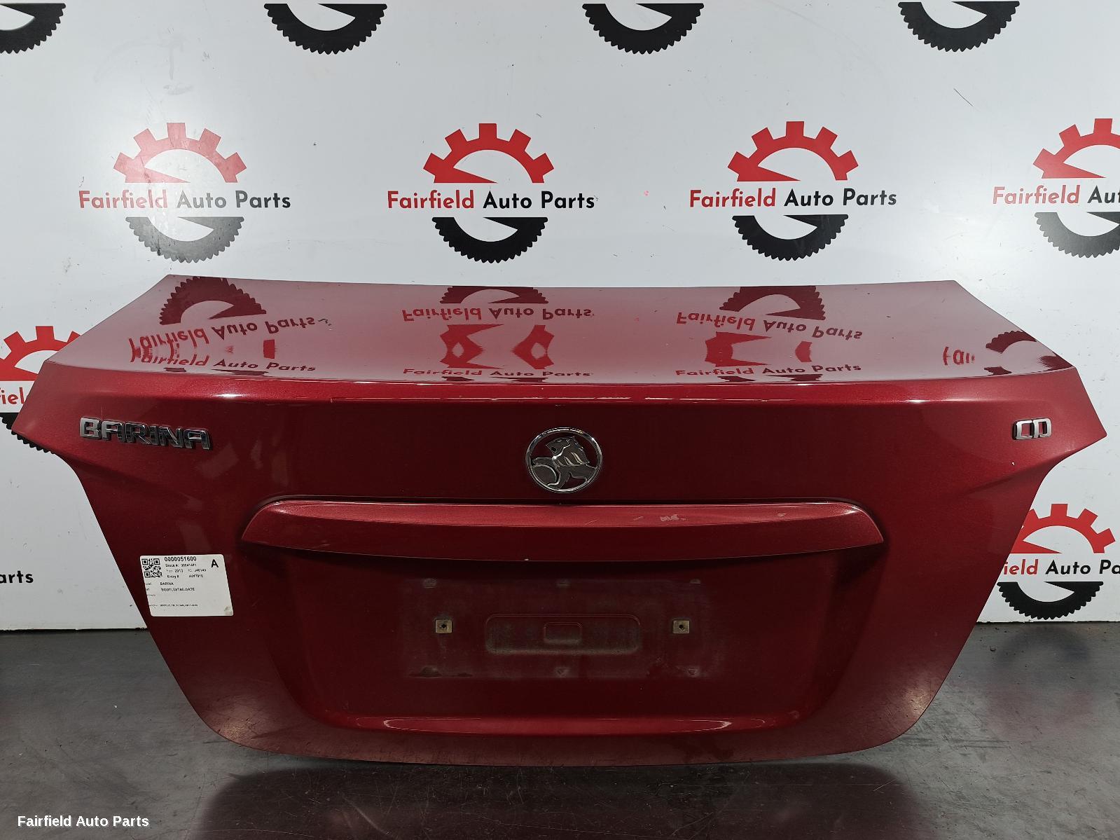2013 Holden Barina Bootlid Tailgate