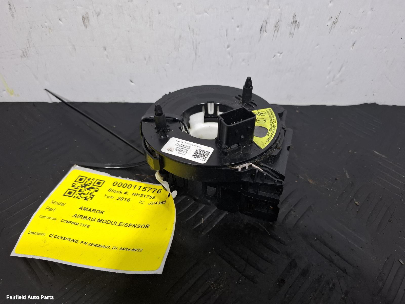 2014-2022 Volkswagen Amarok Airbag Module Sensor
