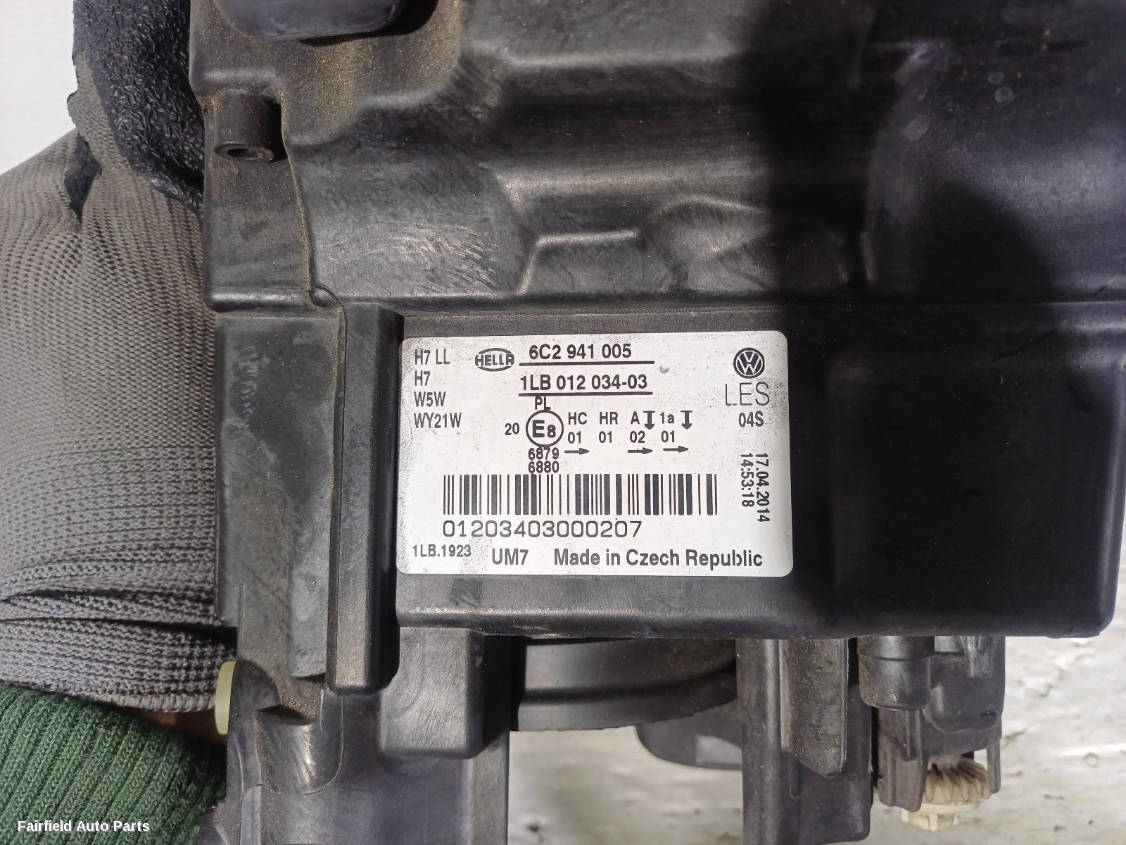 2014-2017 Volkswagen Polo Left Headlamp