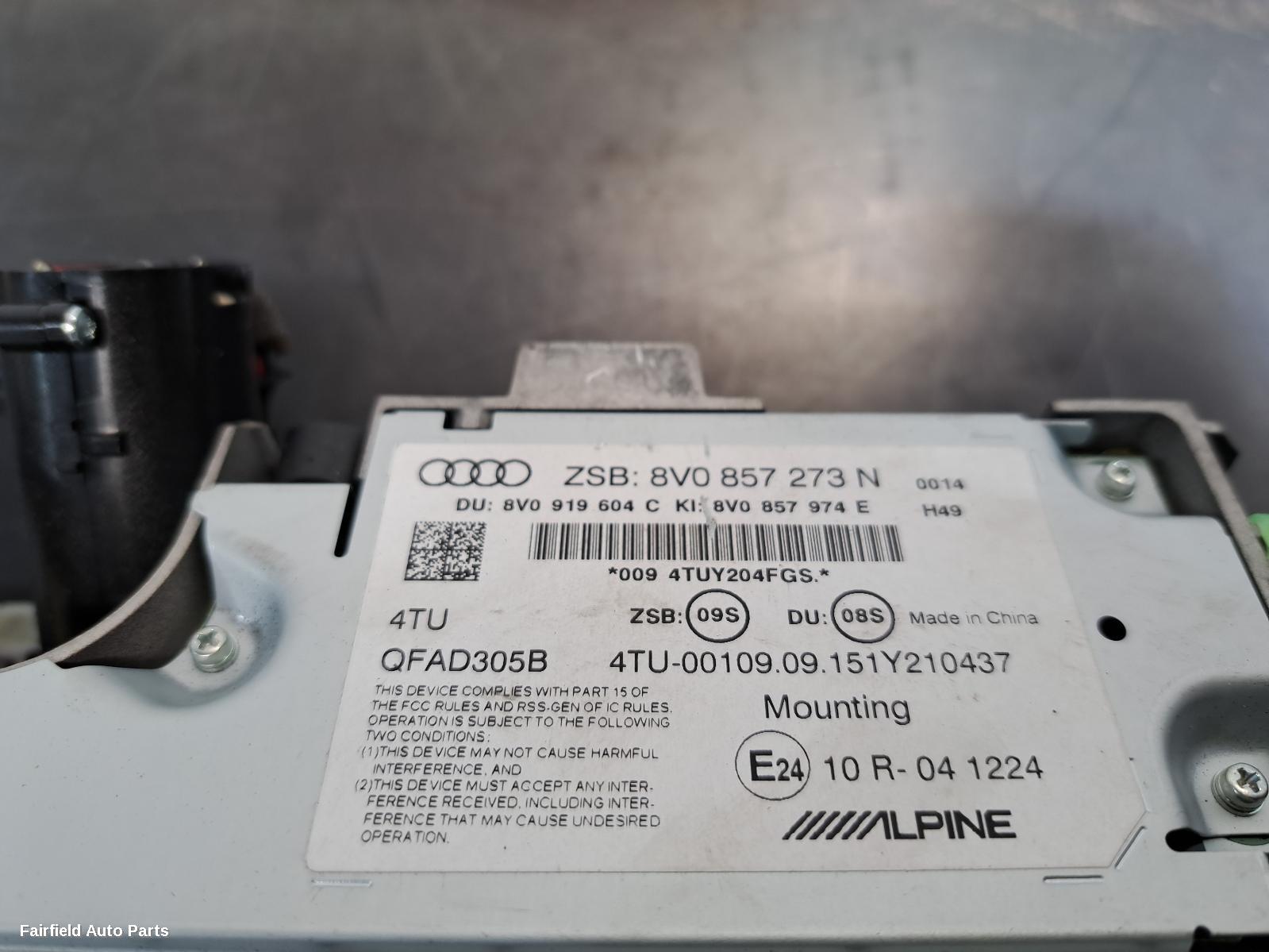 2013-2020 Audi A3 Radio Cd Dvd Sat Tv