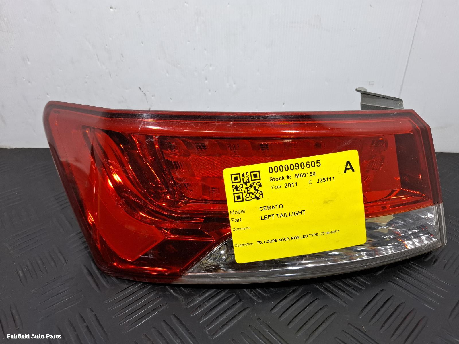 2009-2011 Kia Cerato Left Taillight