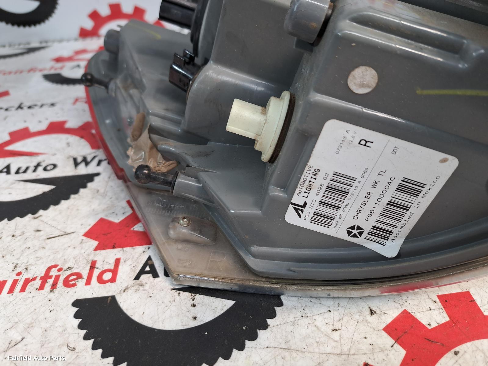 2013 Jeep Grandcherokee Right Taillight