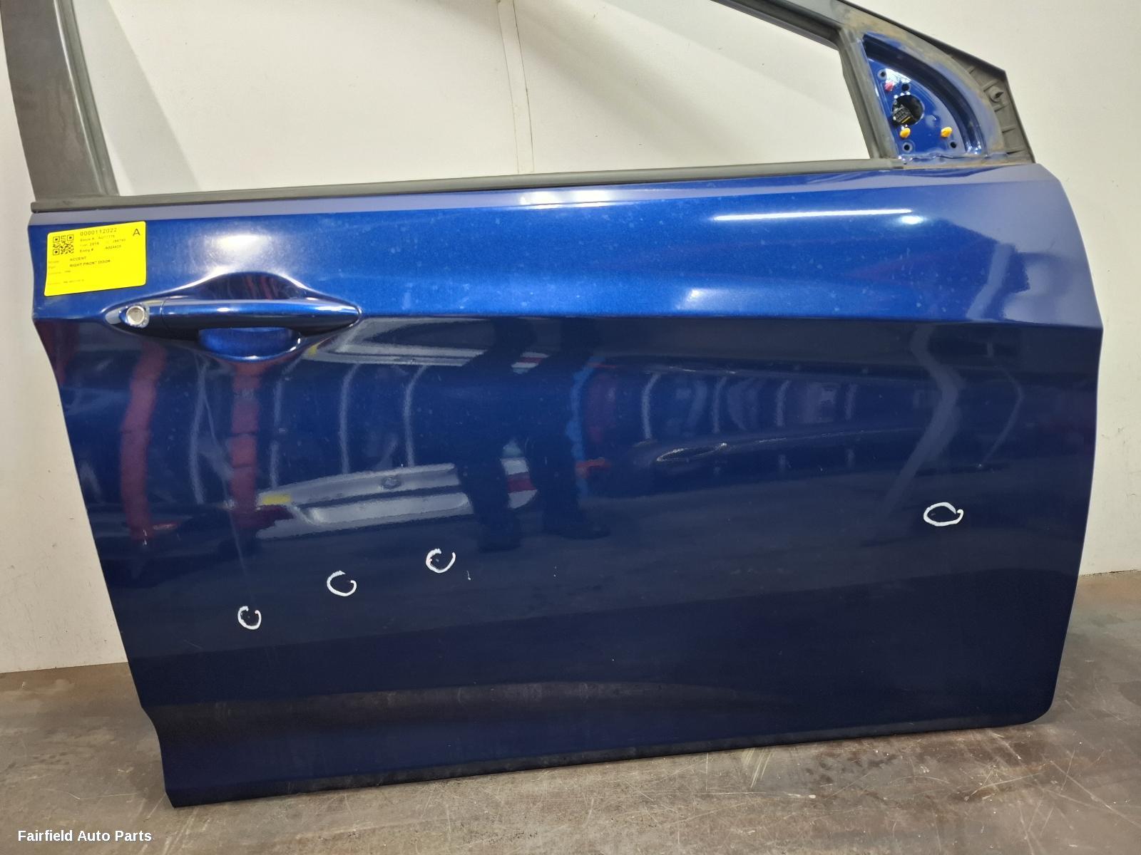 2011-2019 Hyundai Accent Right Front Door