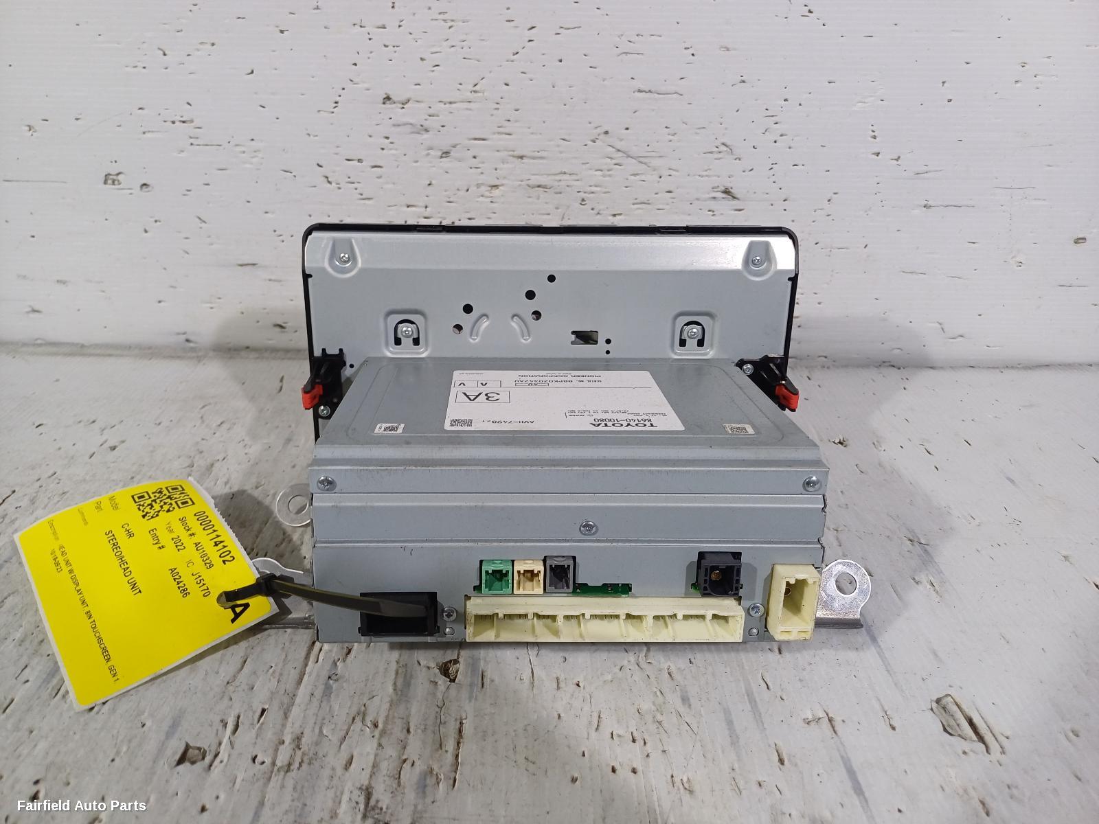 2019-2023 Toyota C-hr Radio Cd Dvd Sat Tv