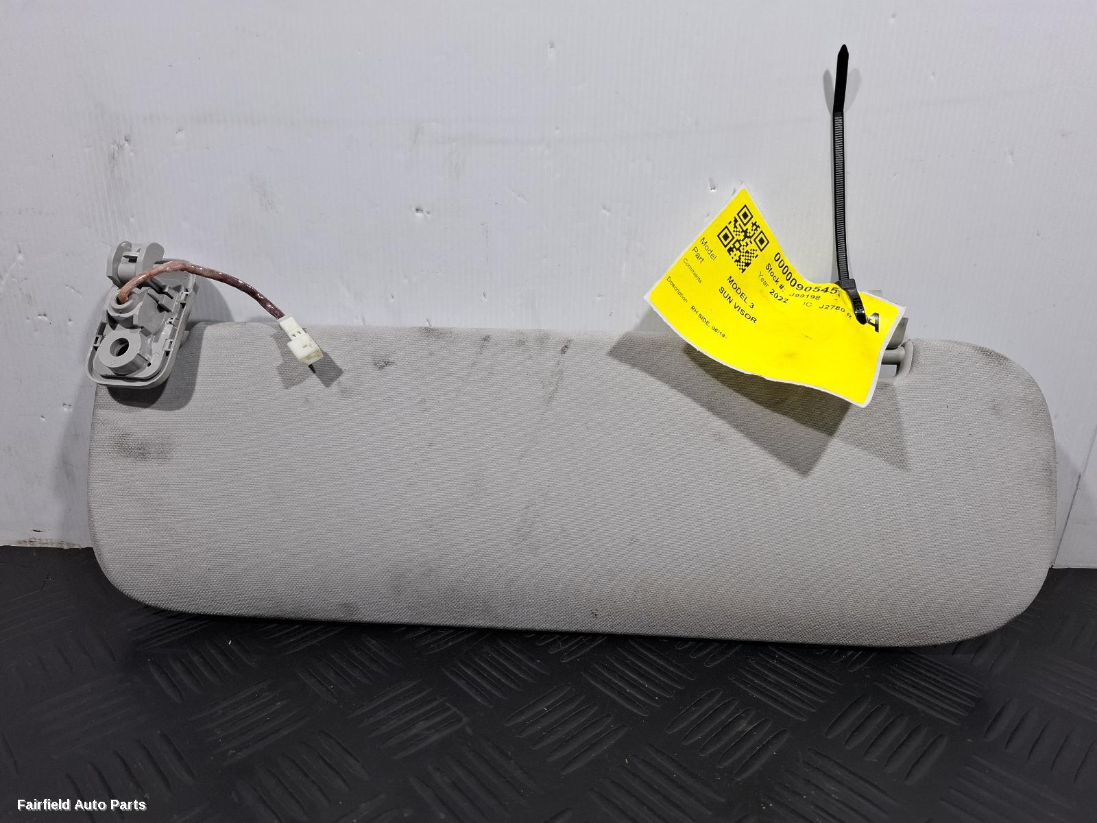 2019-2024 Tesla Model 3 Sunvisor