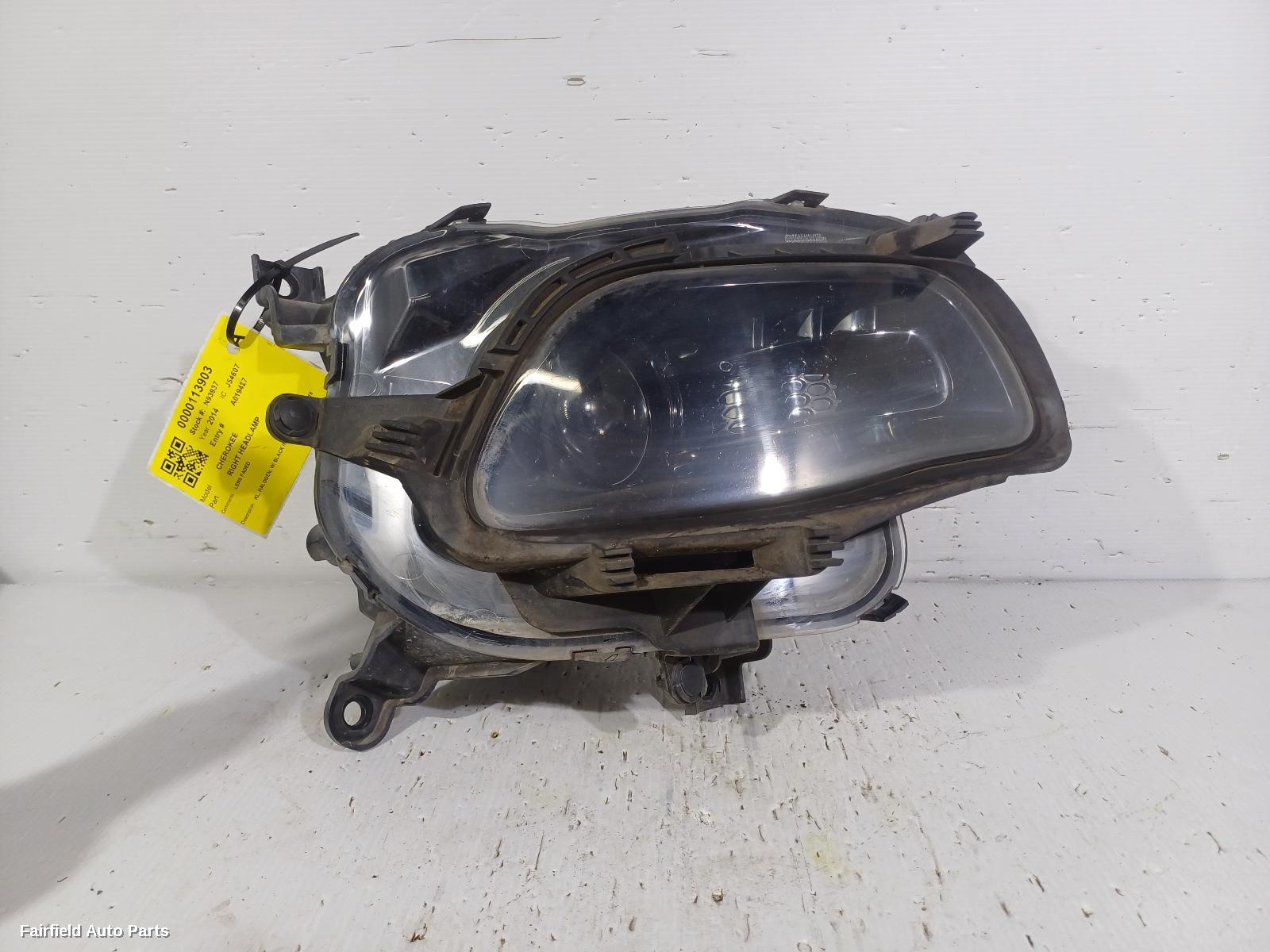 2014-2018 Jeep Cherokee Right Headlamp