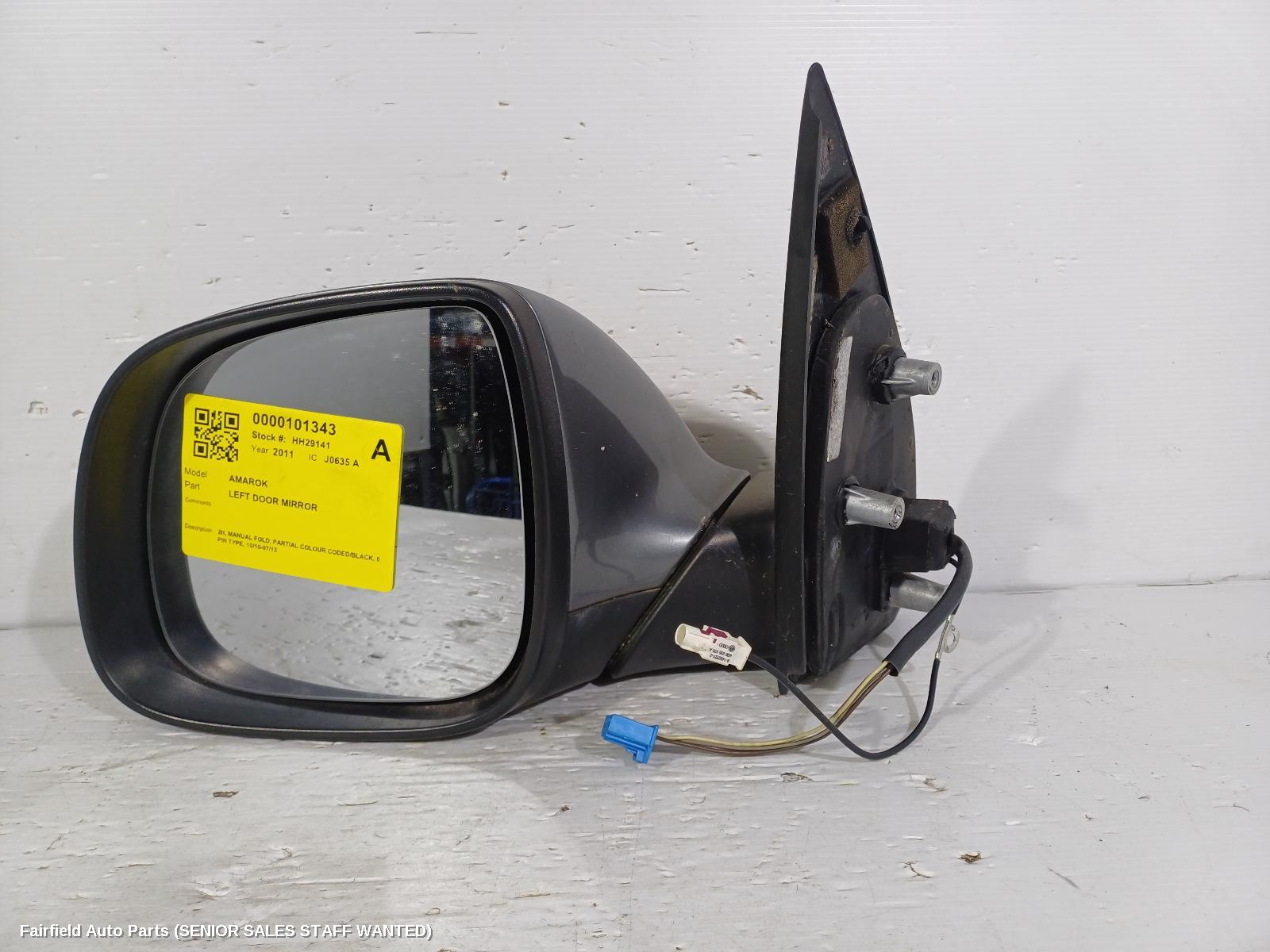 2011 Volkswagen Amarok Left Door Mirror