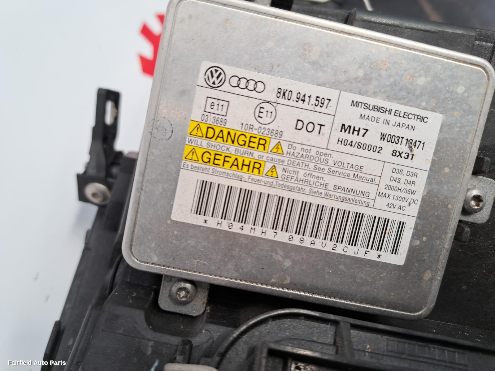 2009-2012 Audi Q5 Right Headlamp