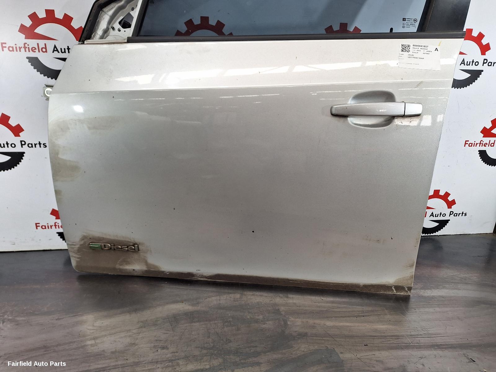 2013 Holden Cruze Left Front Door