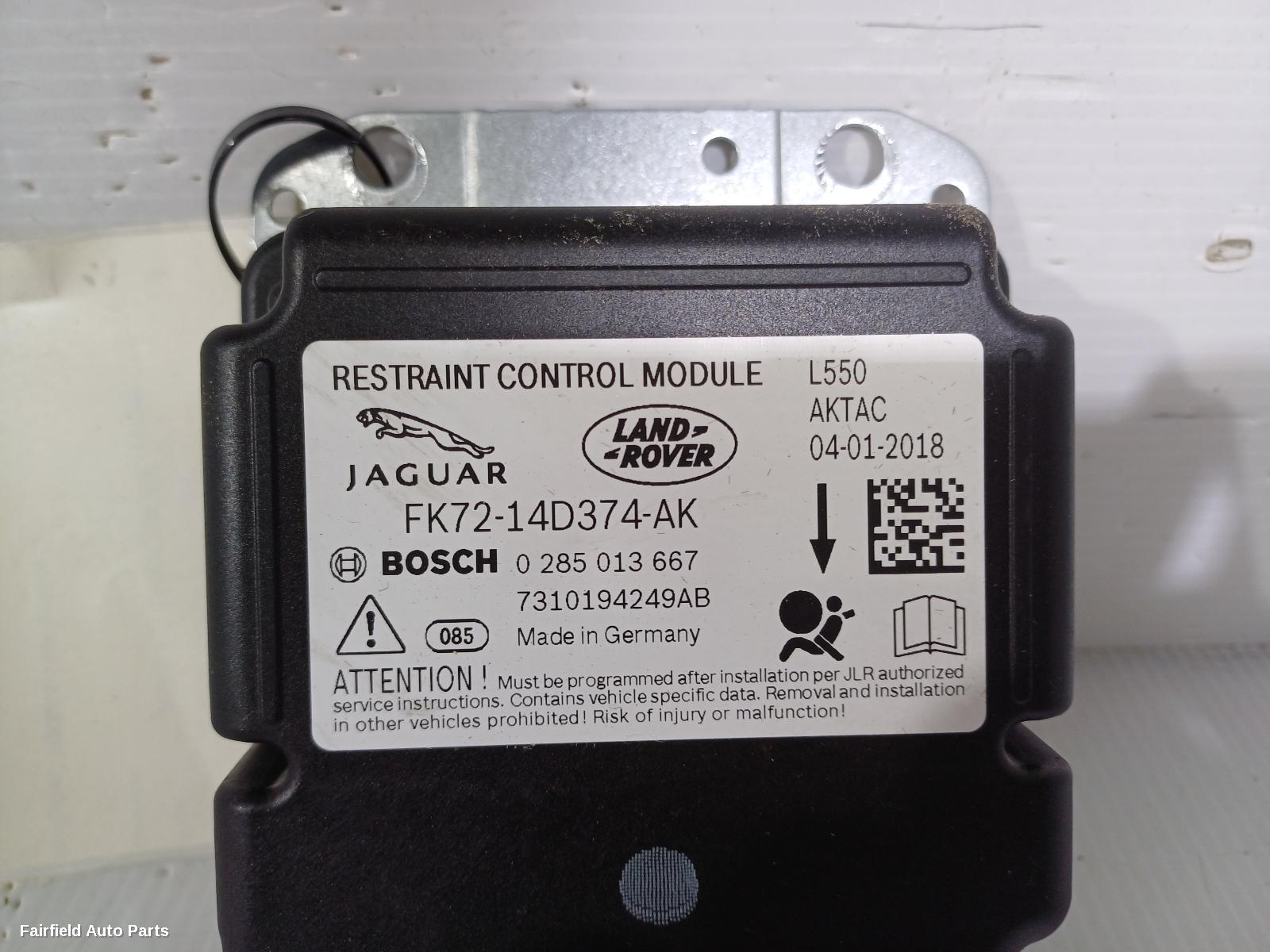 2015-2019 Land Rover Discovery Sport Airbag Module Sensor