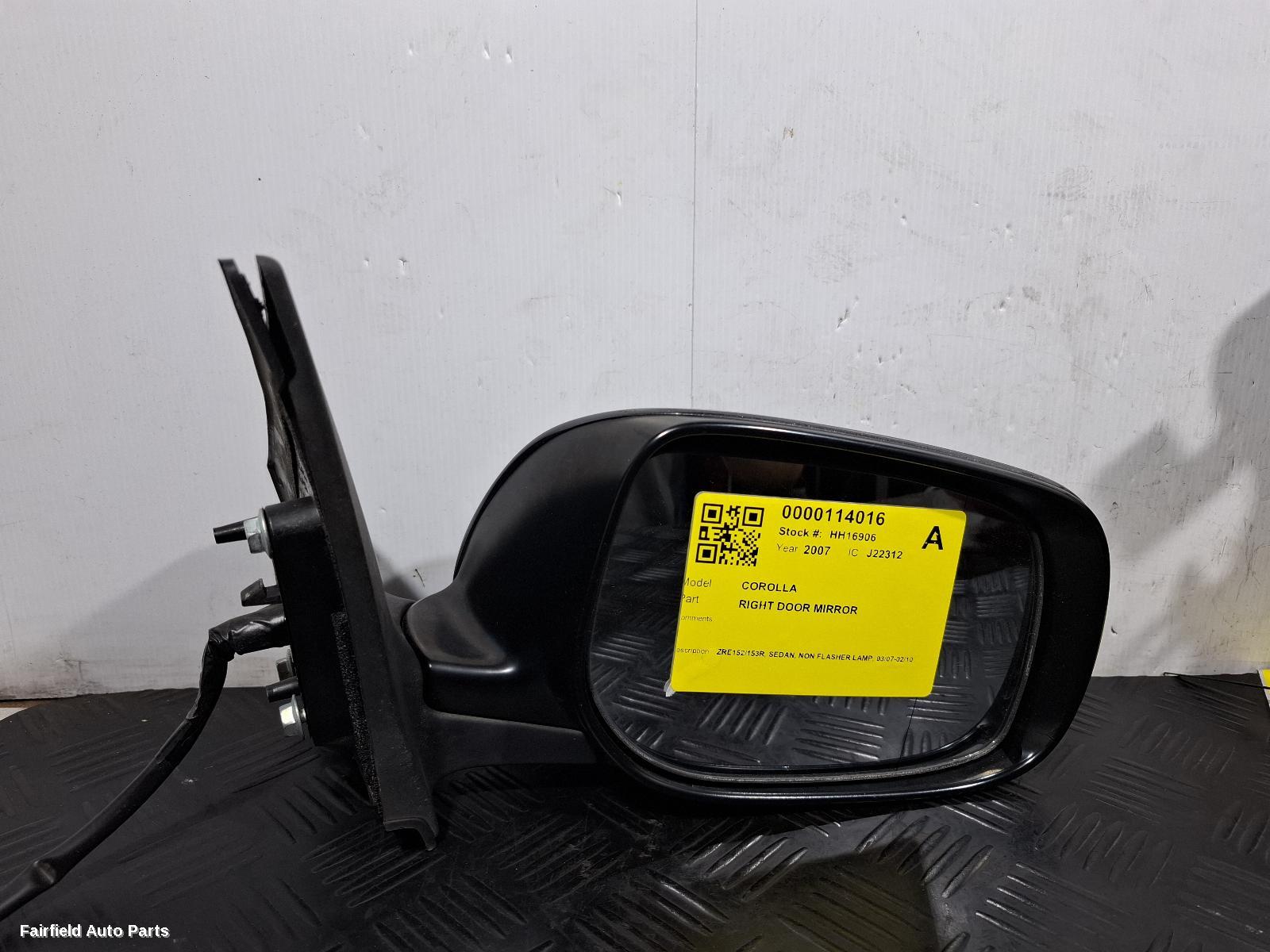 2007-2010 Toyota Corolla Right Door Mirror