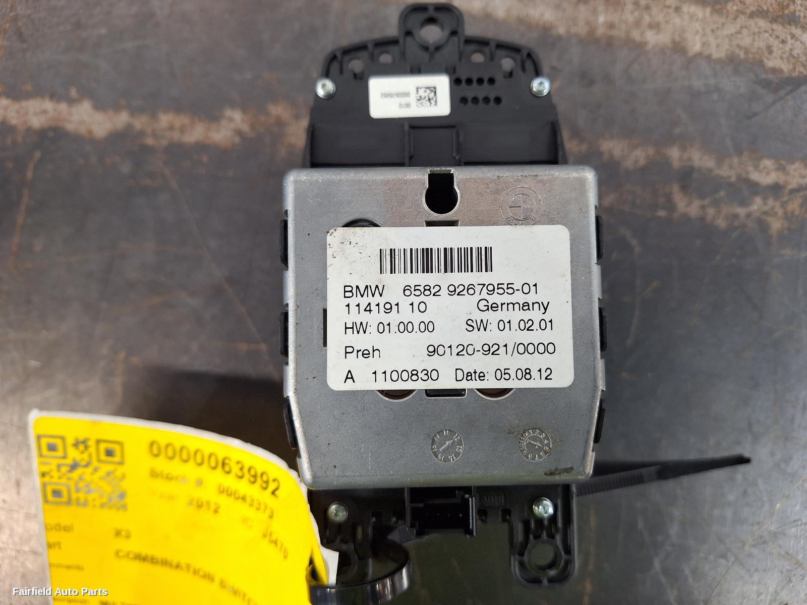 2010-2017 Bmw X3 Combination Switch
