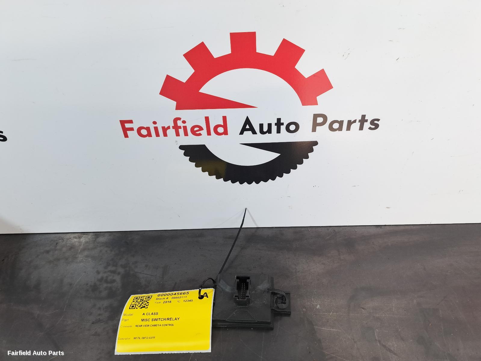 2012-2018 Mercedes A Class Misc Switch Relay