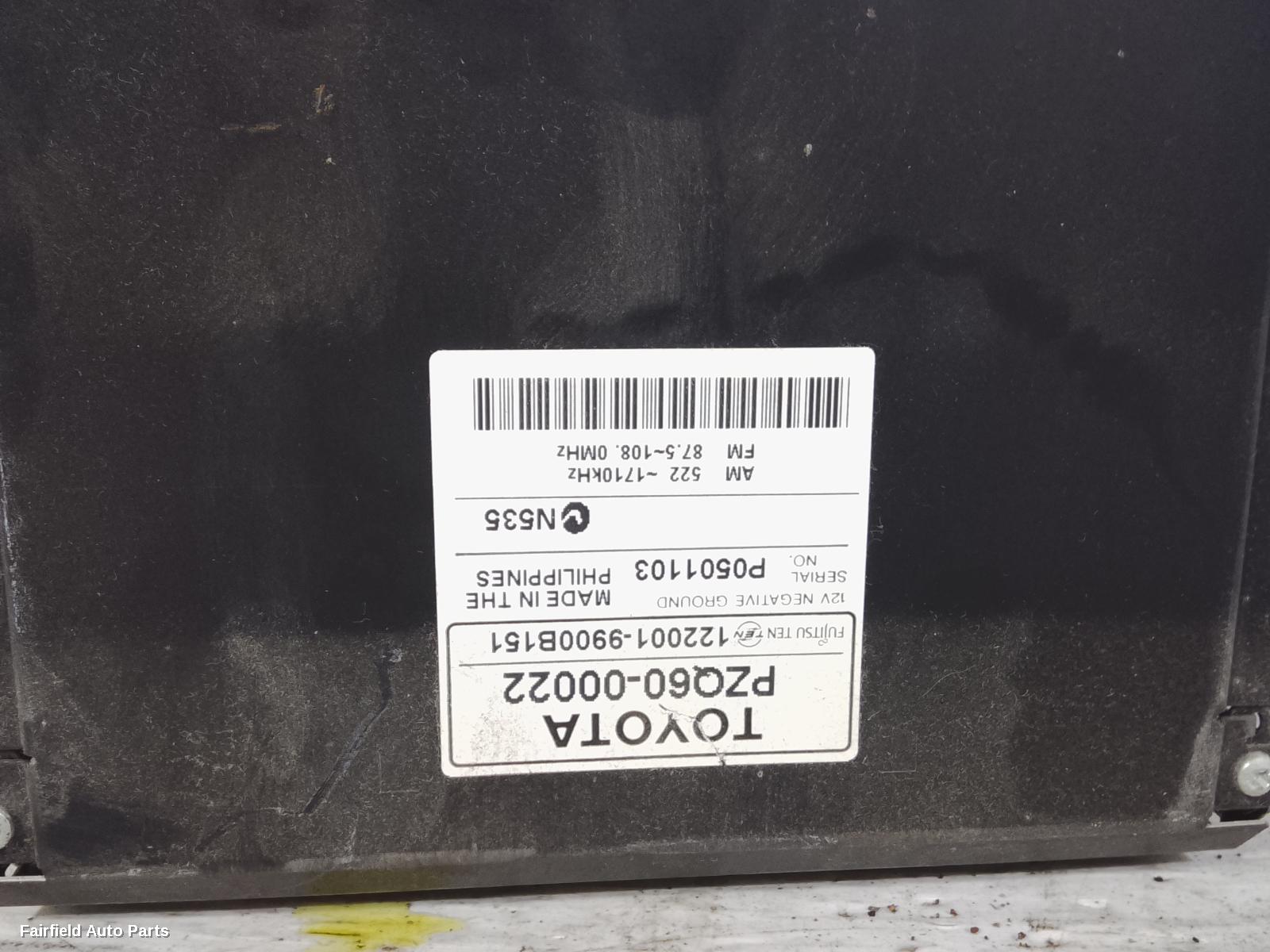 2007-2013 Toyota Corolla Radio Cd Dvd Sat Tv